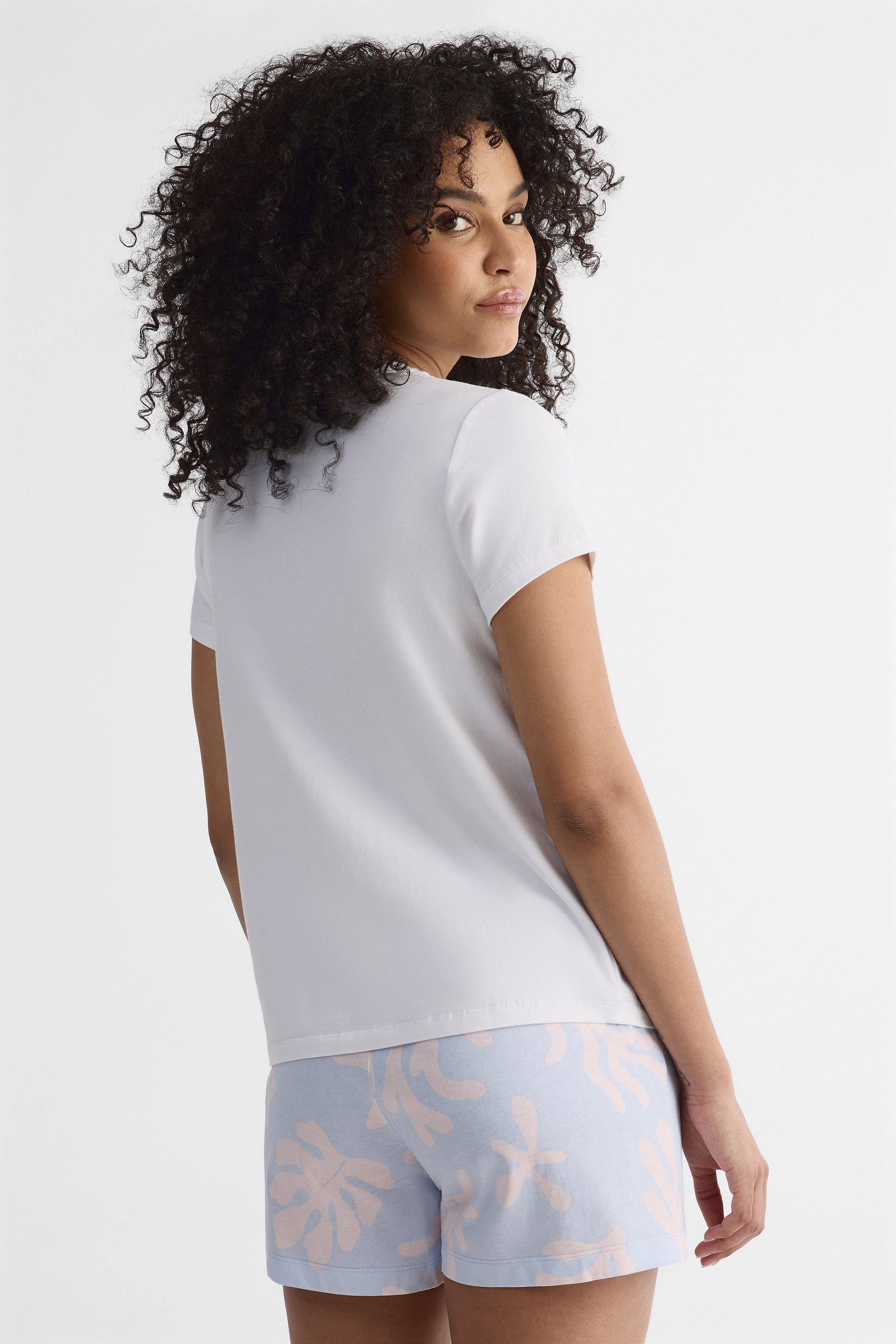 T-shirt de nuit en jersey - Femme && BLANC
