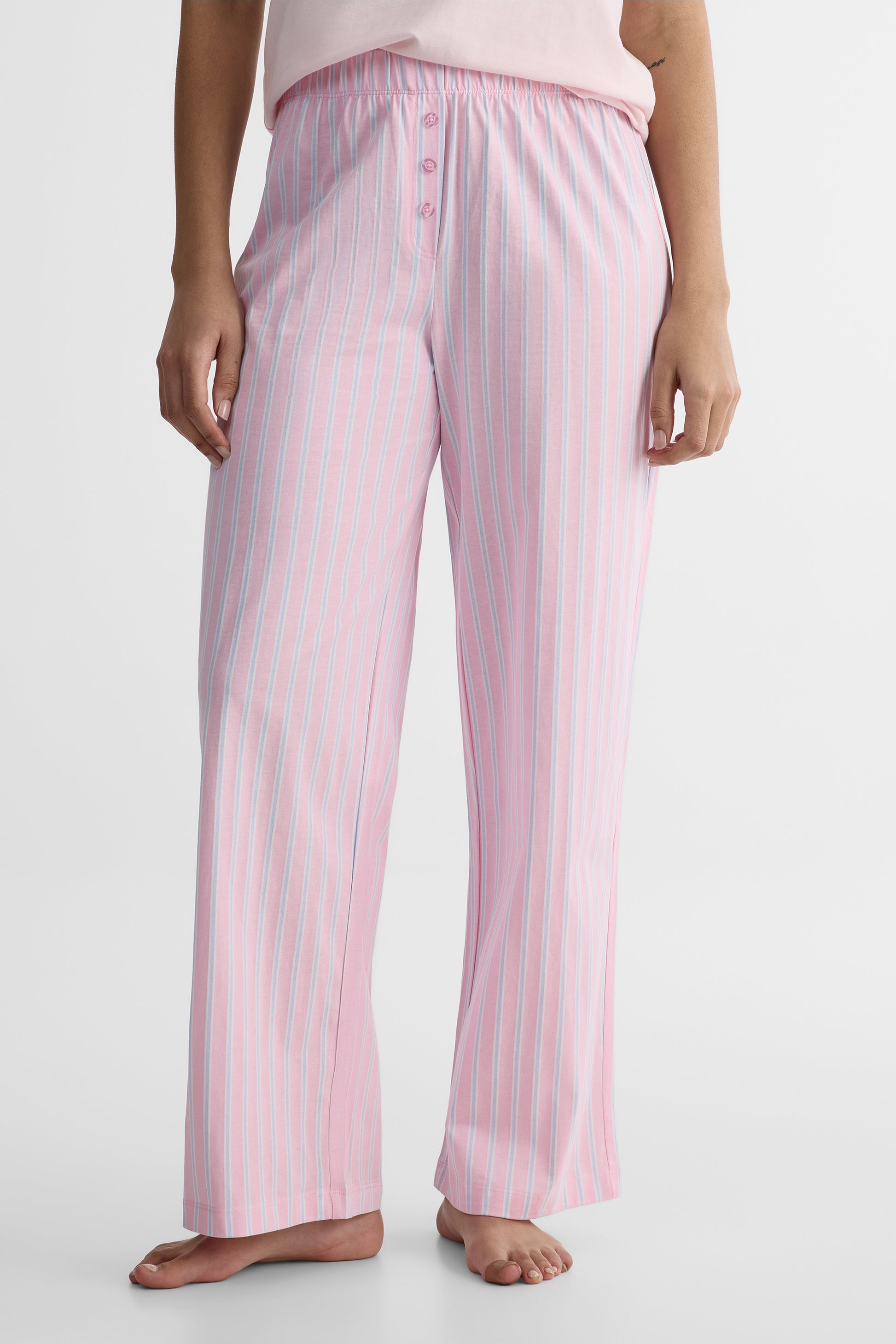 Pantalon de nuit en jersey - Femme && ROSE MULTI