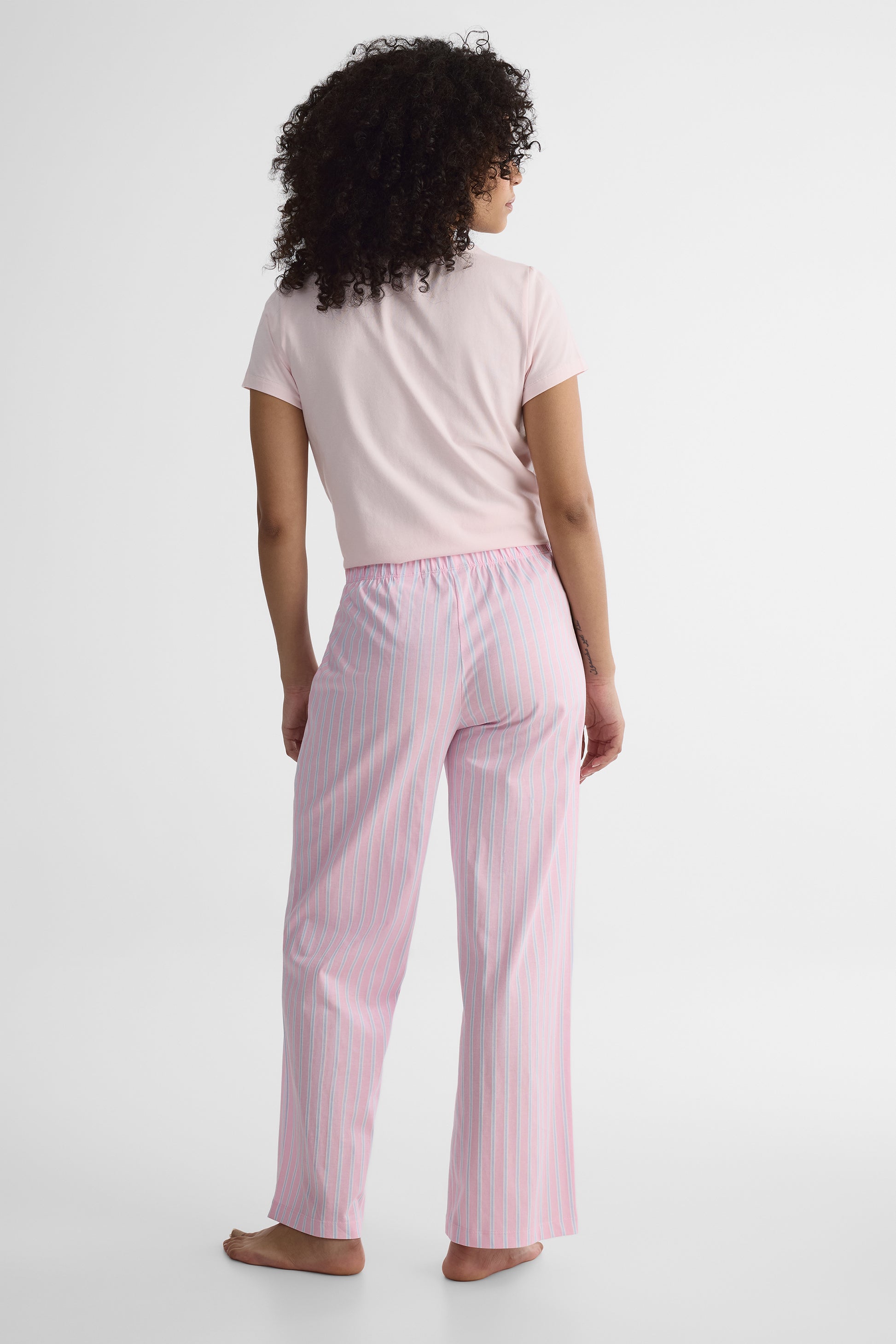 Pantalon de nuit en jersey - Femme && ROSE MULTI