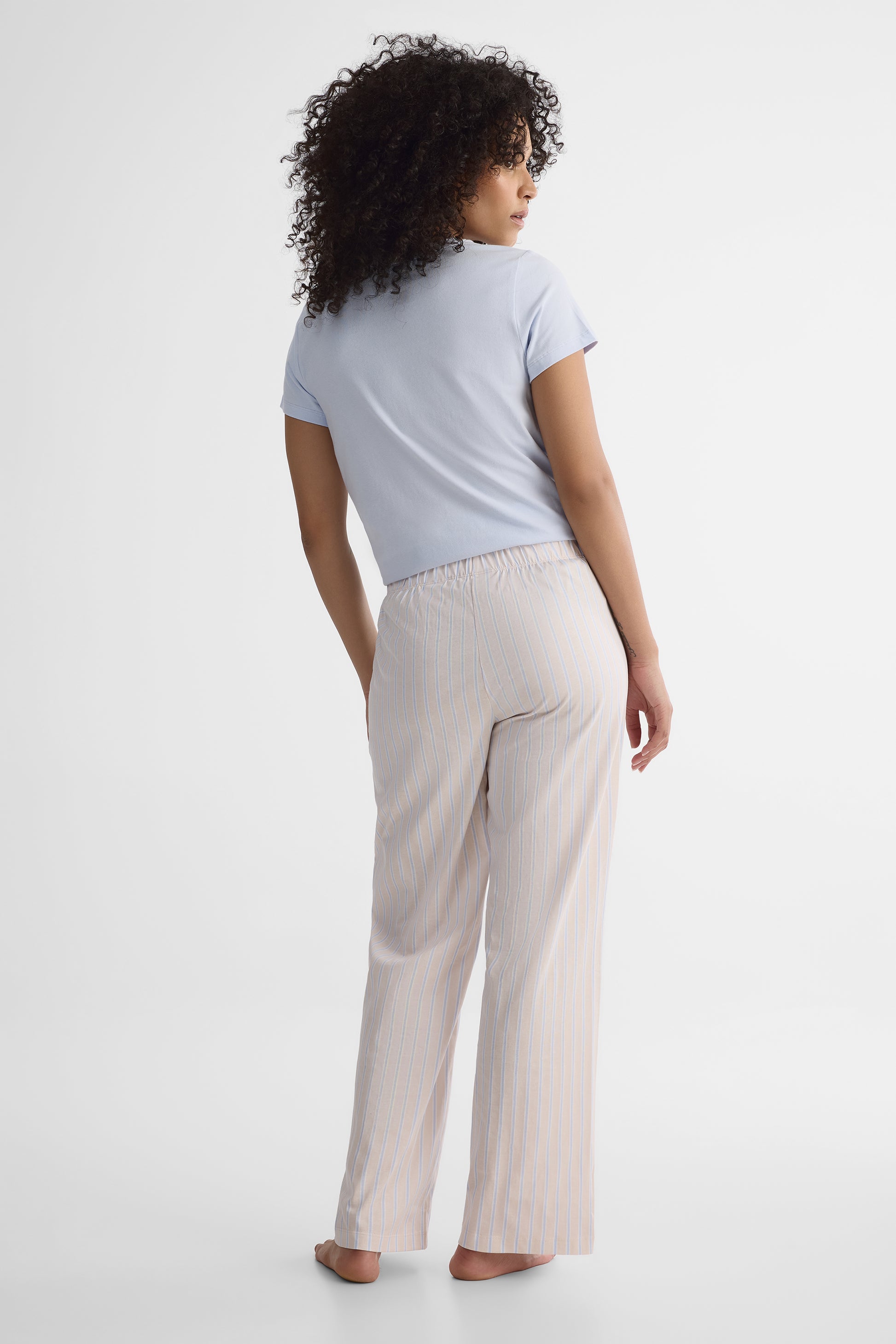 Pantalon de nuit en jersey - Femme && BEIGE/MULTI