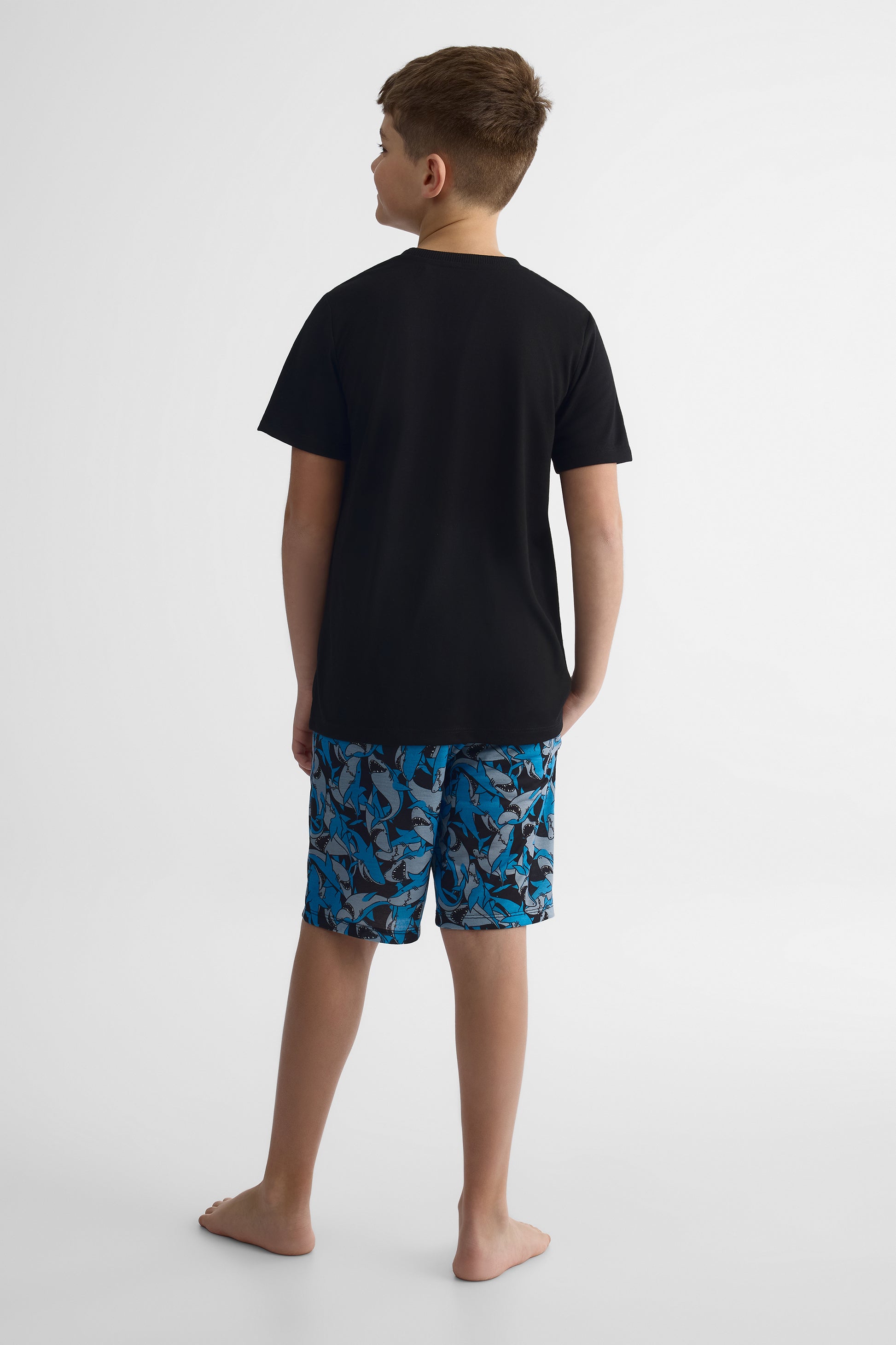 Ensemble de nuit en jersey - Ado garçon && NOIR