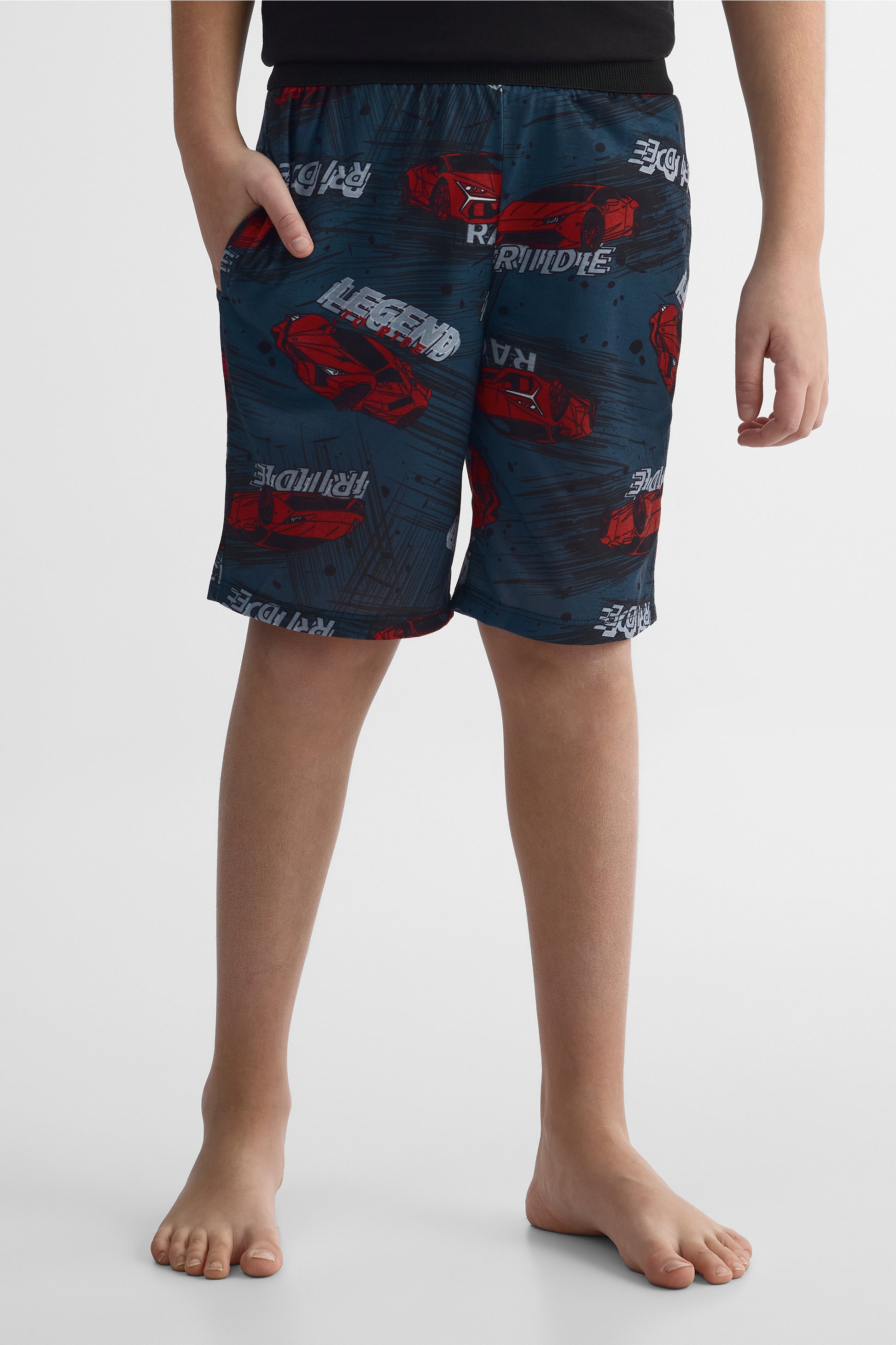 Bermudas de nuit en jersey - Ado garçon && KAKI/MULTI