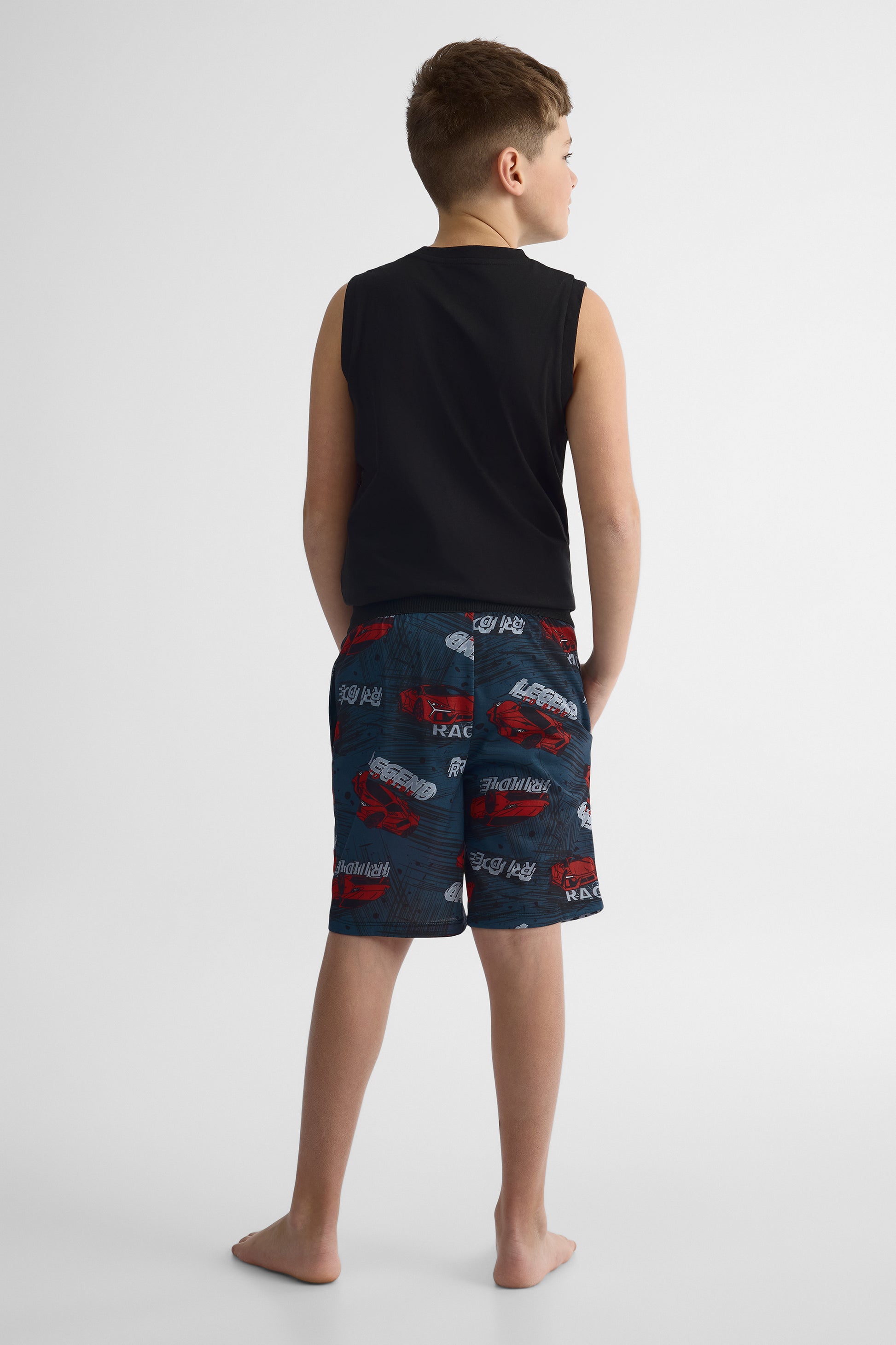 Bermudas de nuit en jersey - Ado garçon && KAKI/MULTI