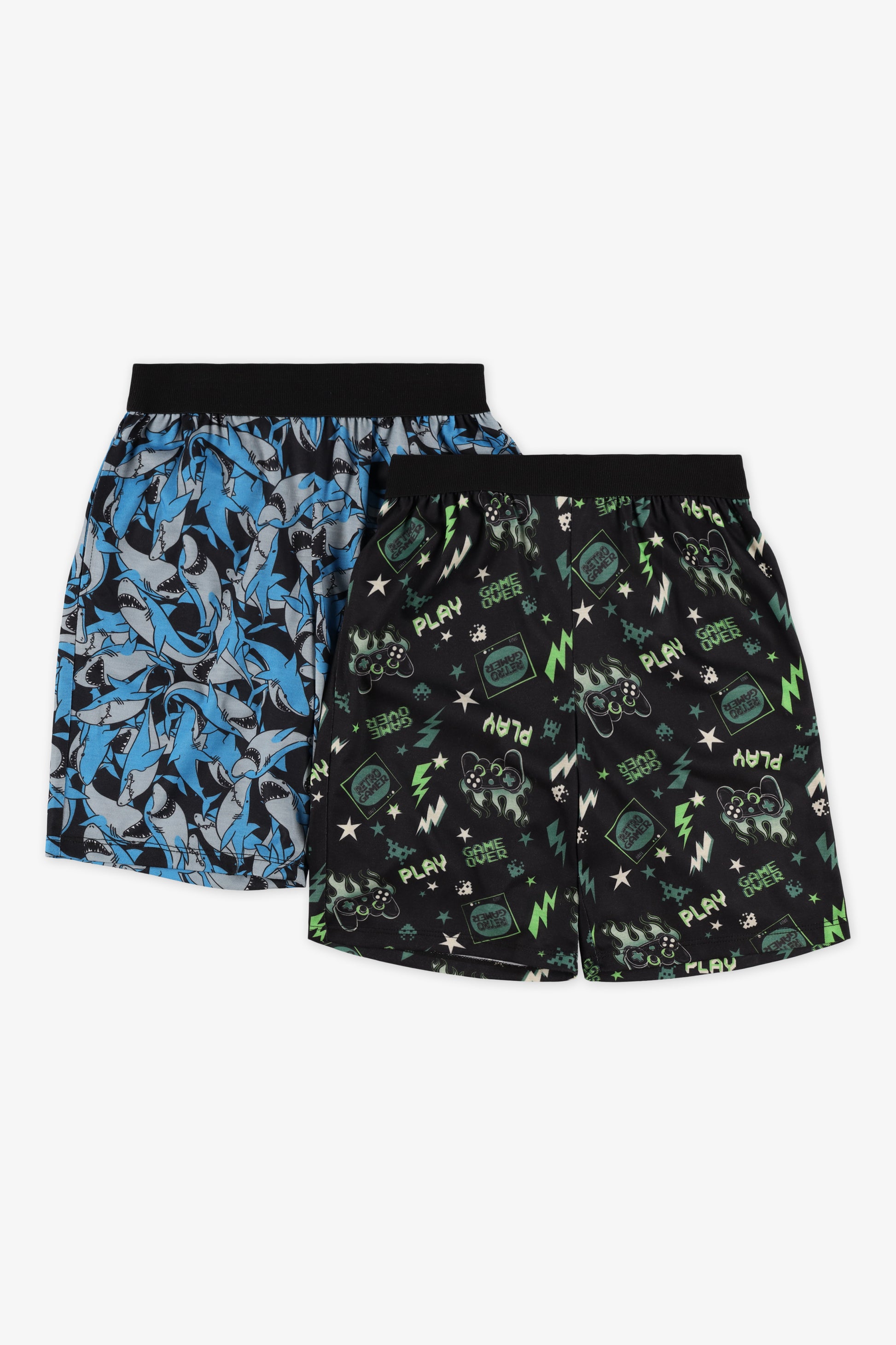 Bermudas de nuit en jersey - Ado garçon && NOIR/MULTI