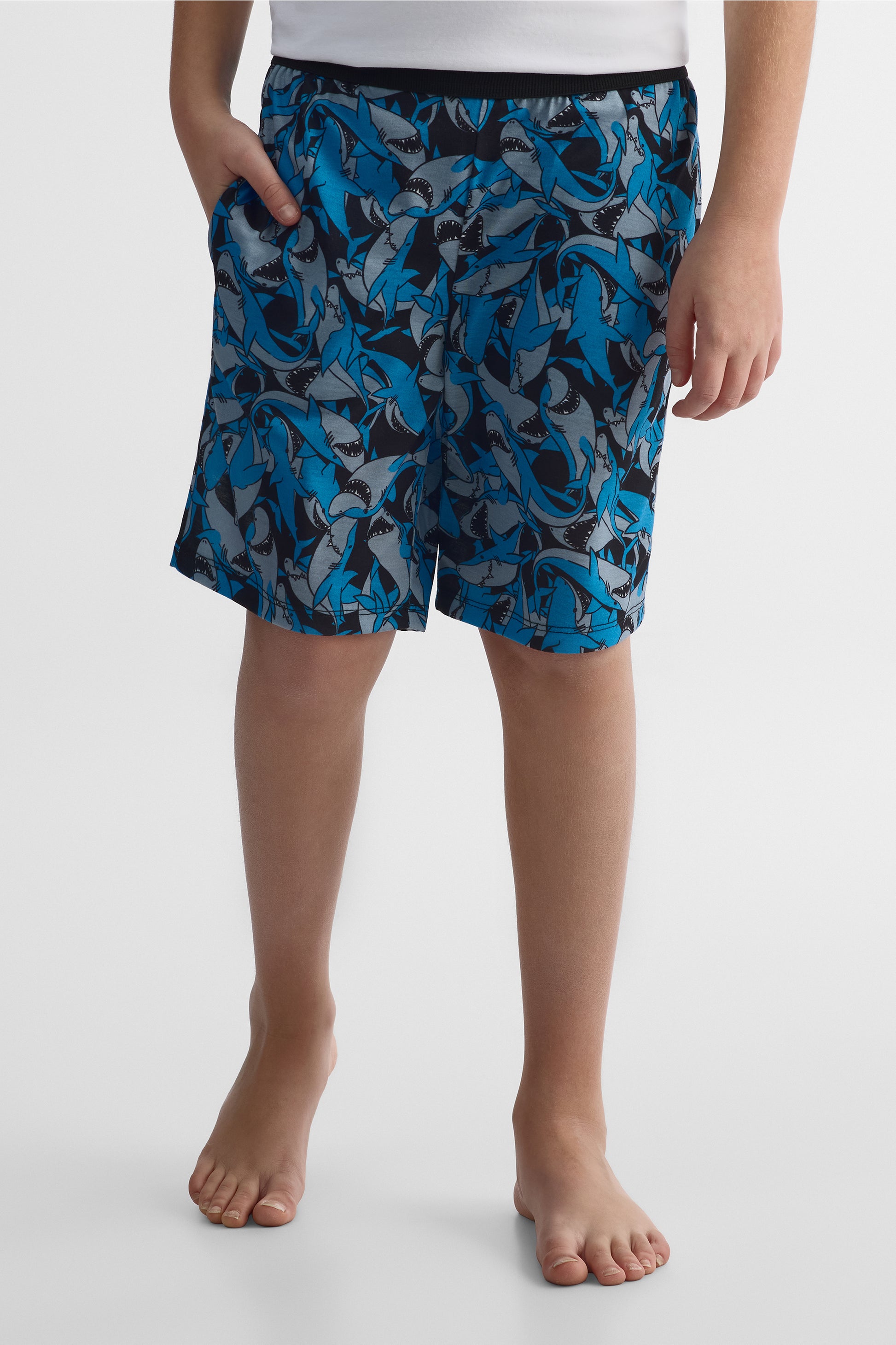 Bermudas de nuit en jersey - Ado garçon && NOIR/MULTI