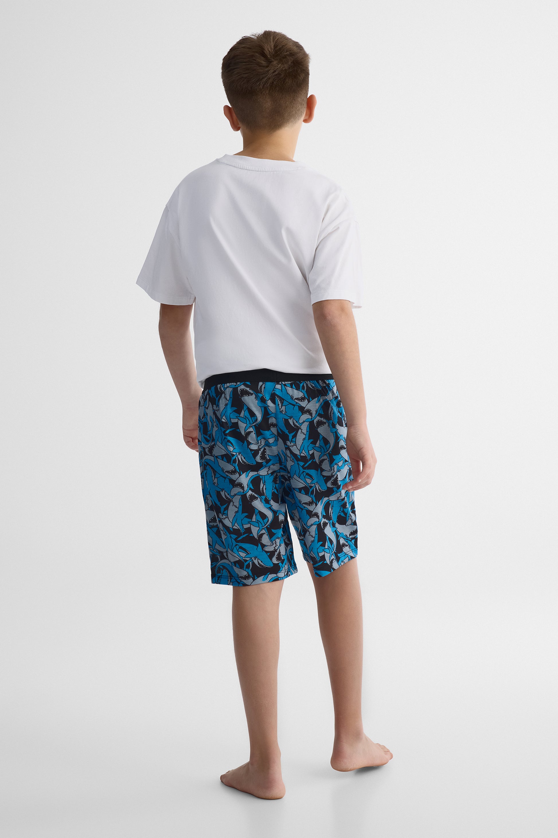 Bermudas de nuit en jersey - Ado garçon && NOIR/MULTI