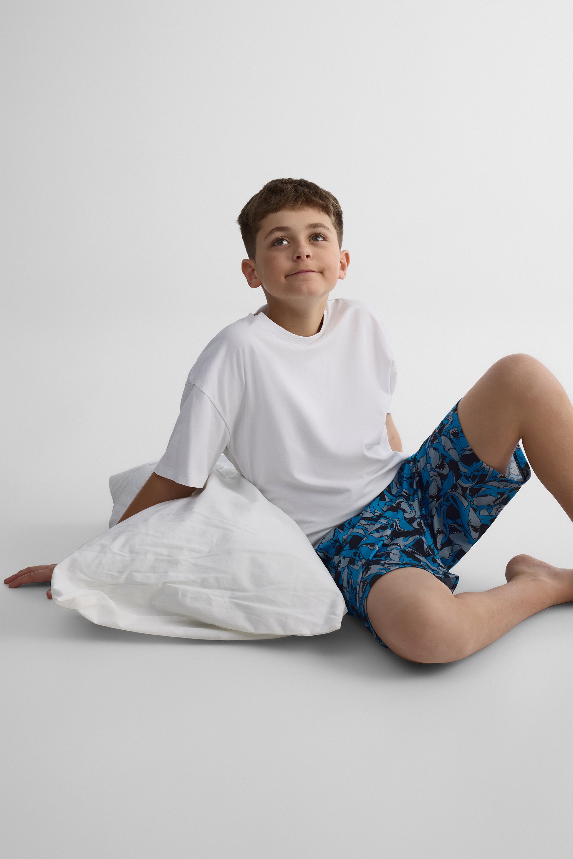 Bermudas de nuit en jersey - Ado garçon && NOIR/MULTI