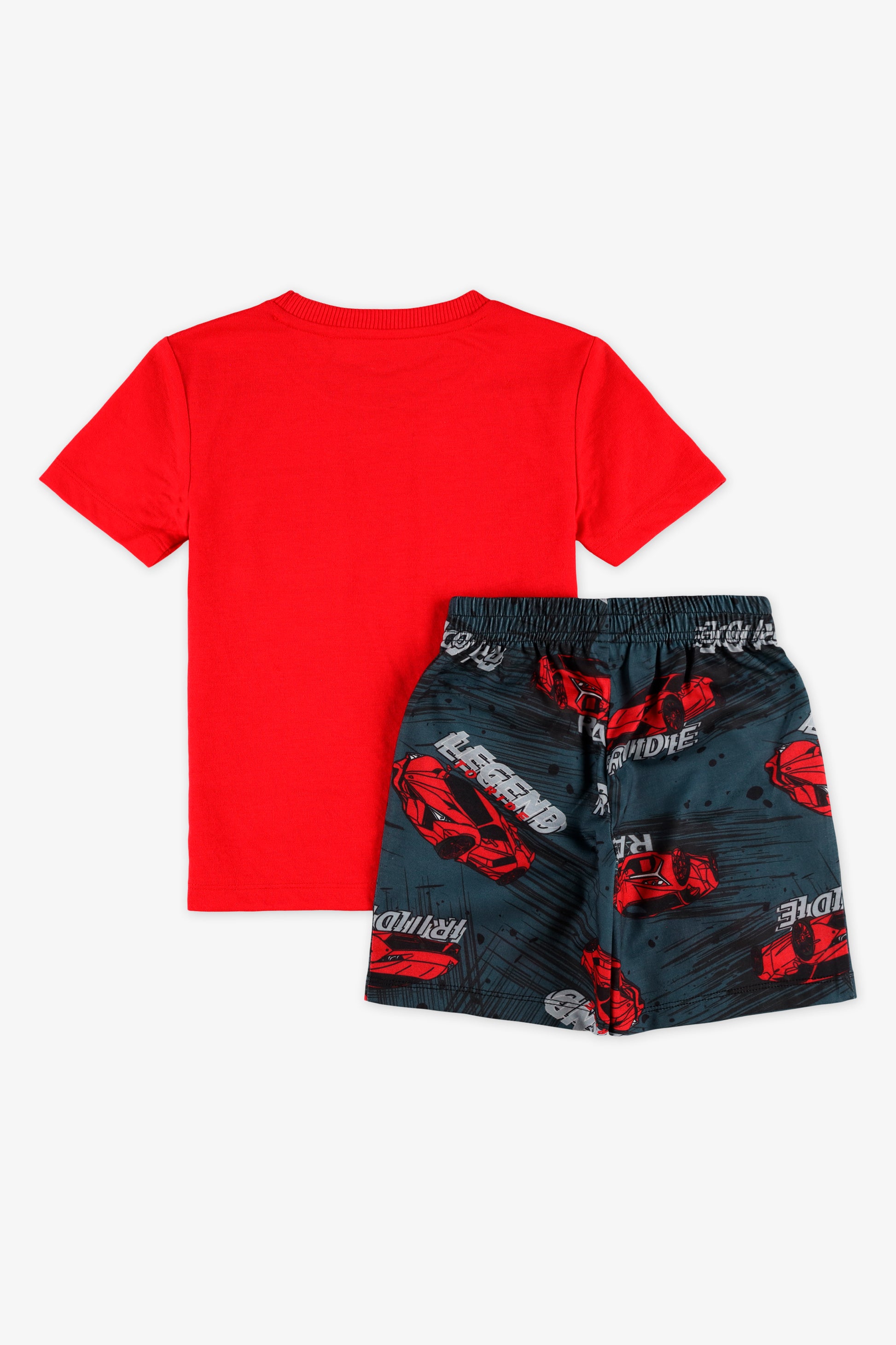 Ensemble de nuit en jersey - Enfant garçon && ROUGE