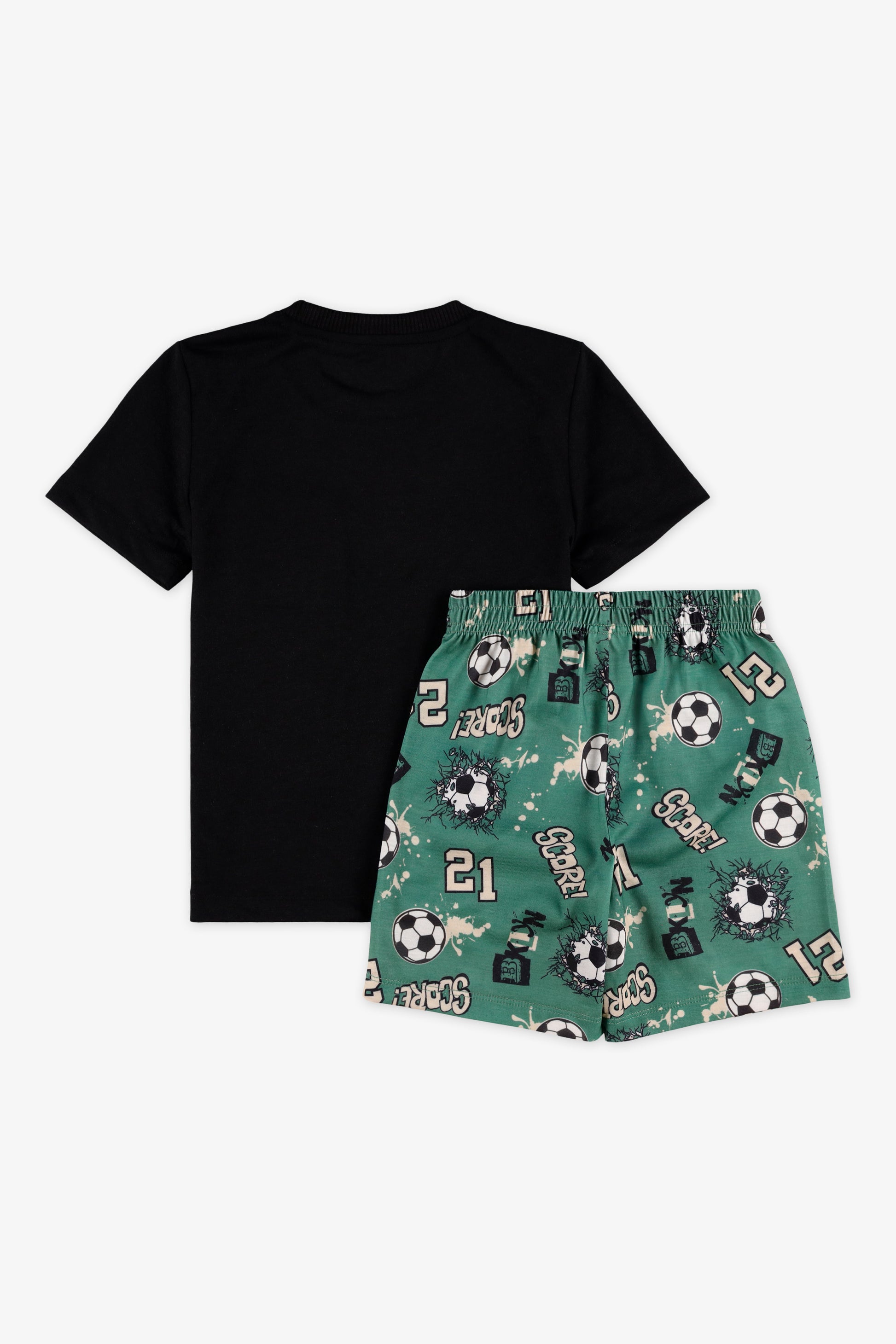 Ensemble de nuit en jersey - Enfant garçon && NOIR