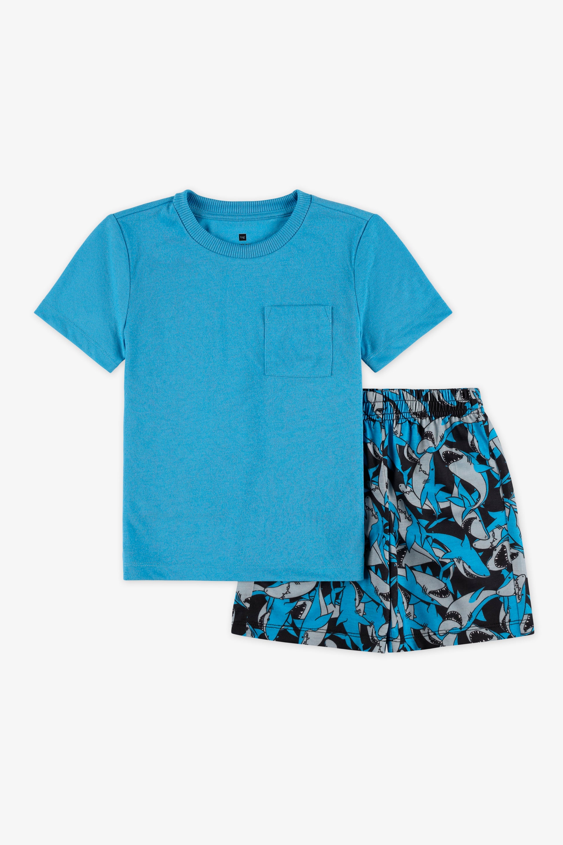 Ensemble de nuit en jersey - Enfant garçon && BLEU