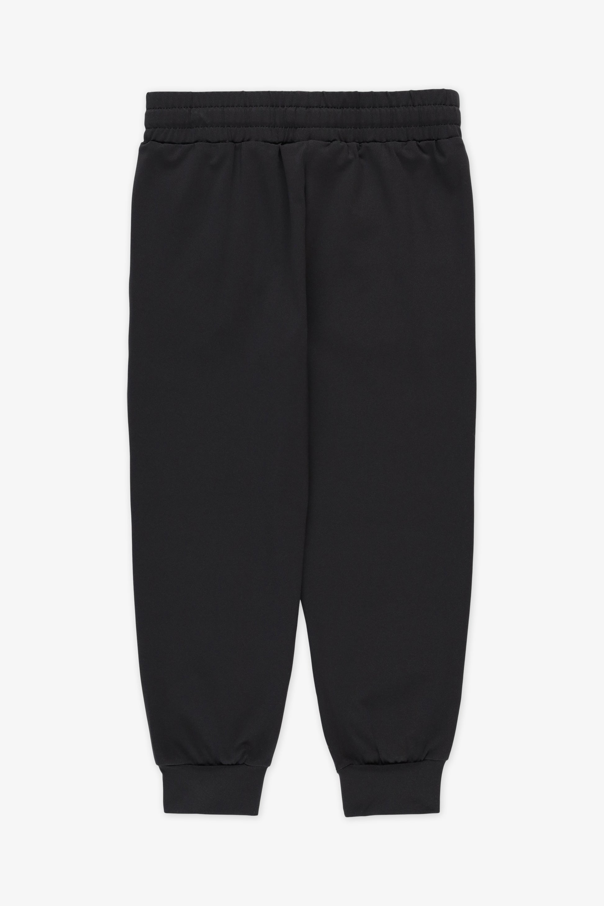 Pantalon semi-haut élastique - Enfant fille && NOIR