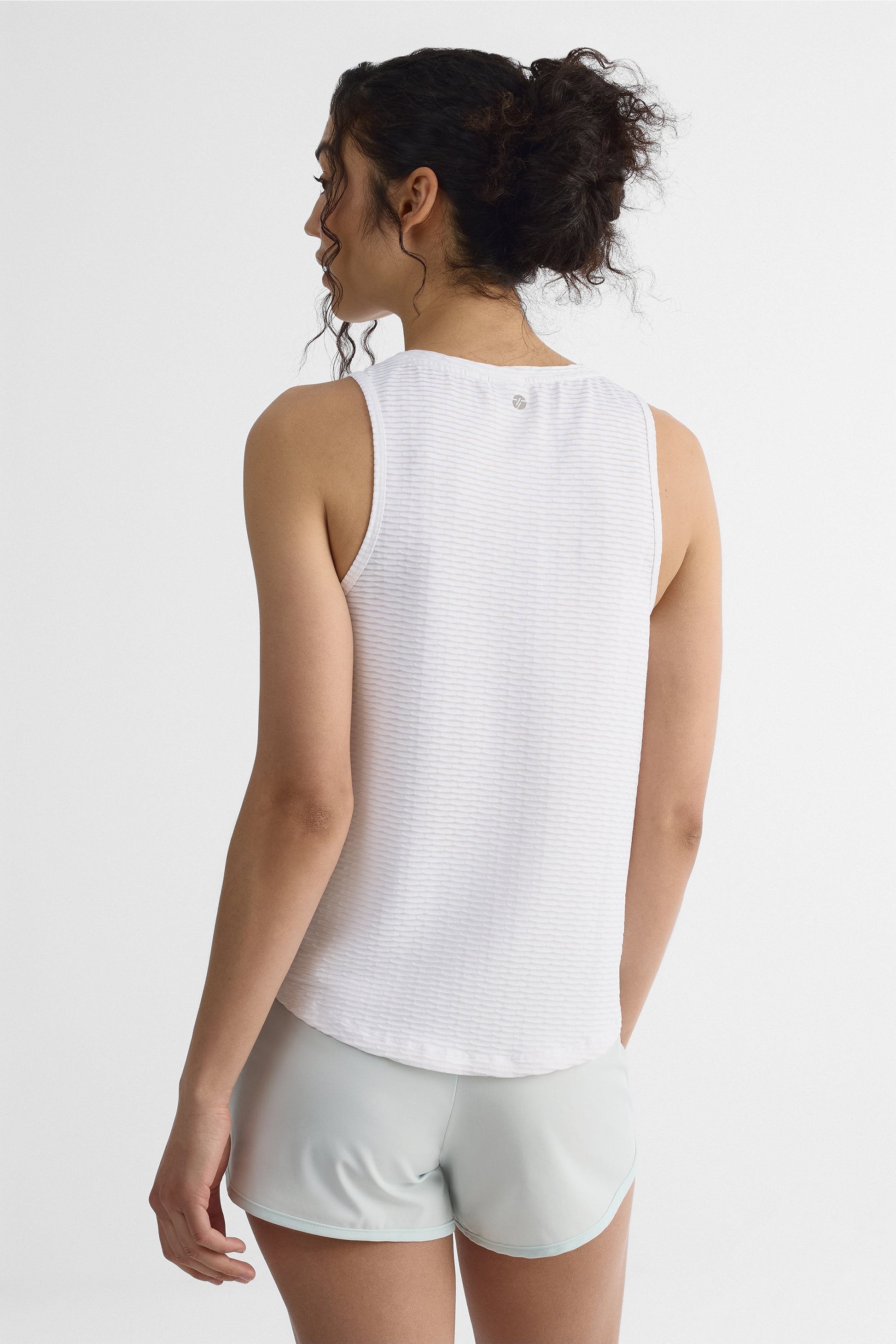 Camisole col rond évacuant l'humidité - Femme && BLANC