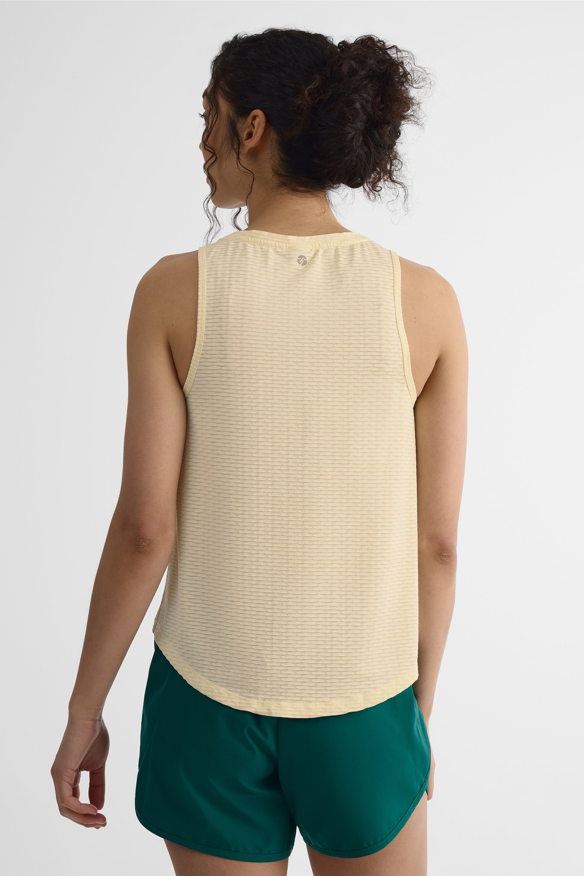 Camisole col rond évacuant l'humidité - Femme && JAUNE