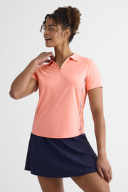 Gilet polo à manches courtes - Femme && PECHE