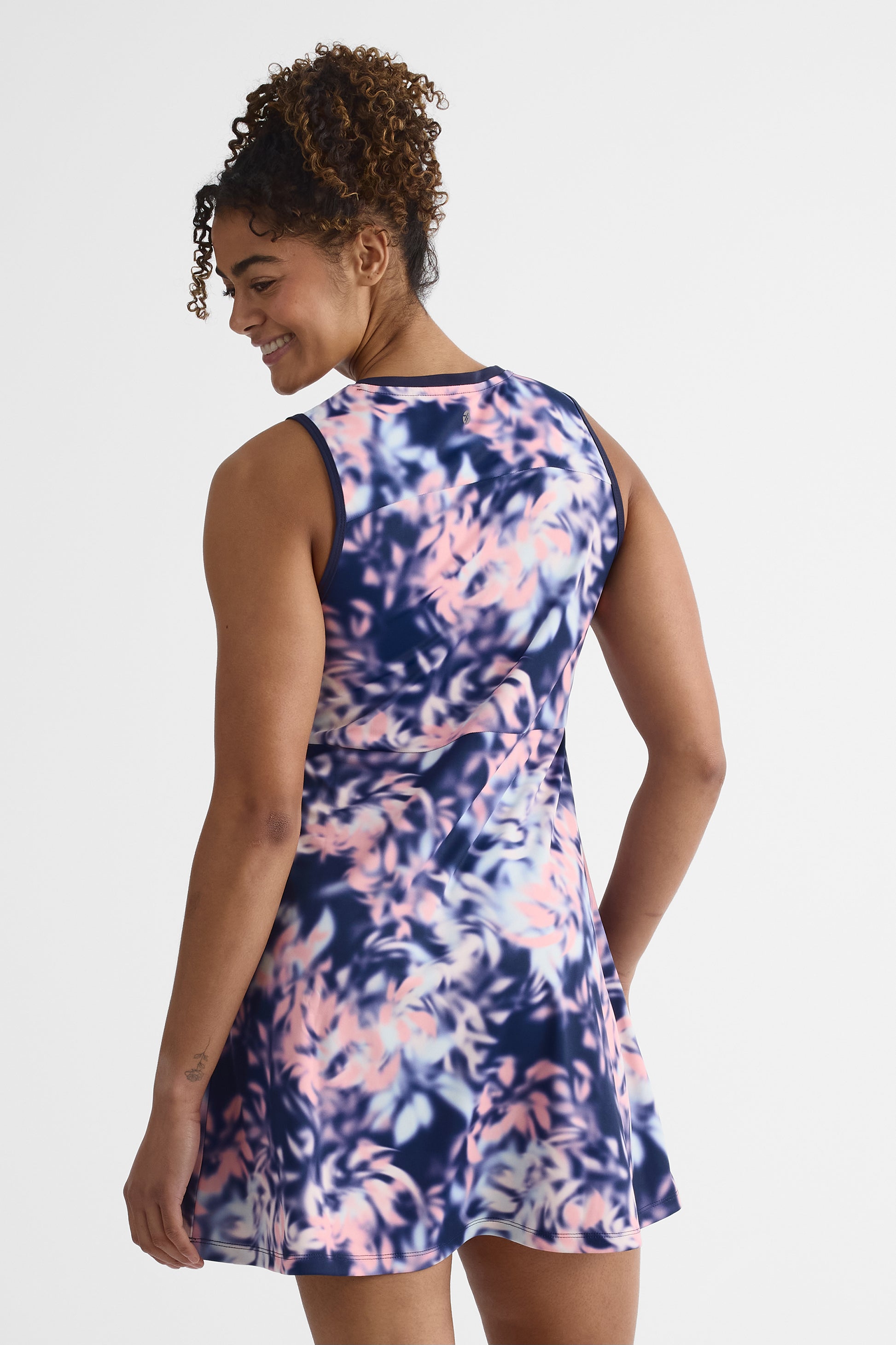 Robe skort semi-haute avec fente - Femme && MARIN/MULTI