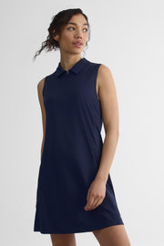 Robe polo à manches courtes - Femme && MARIN