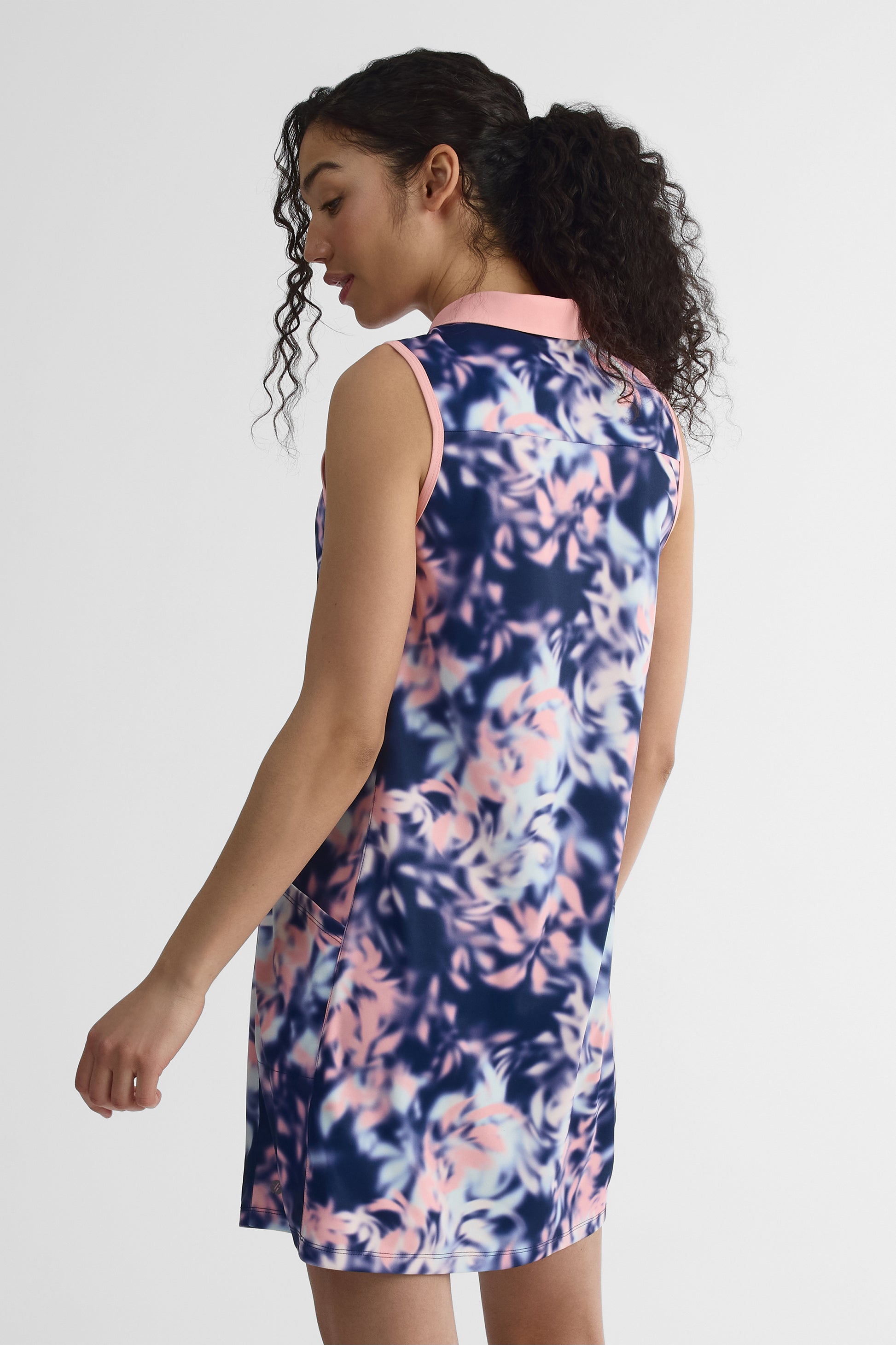 Robe polo à manches courtes - Femme && MARIN/MULTI