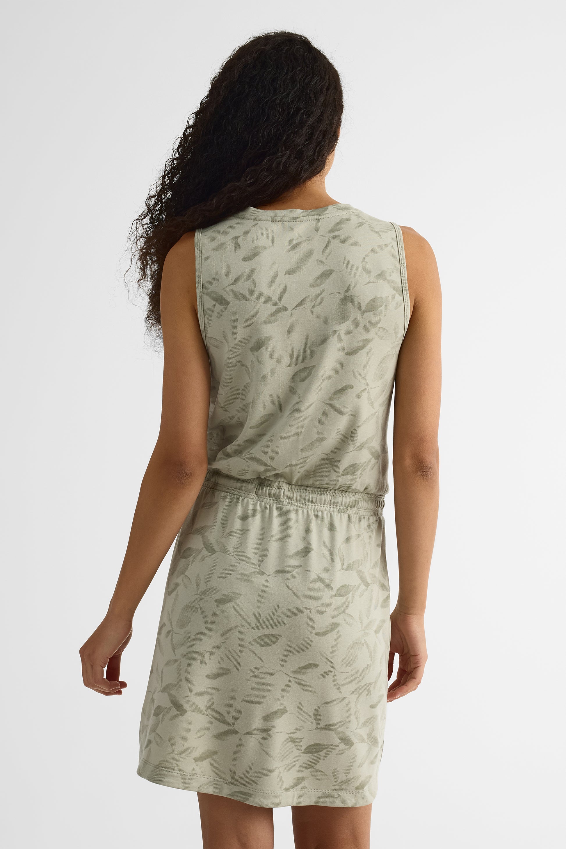 Robe sans manches ajustée - Femme && VERT/MULTI