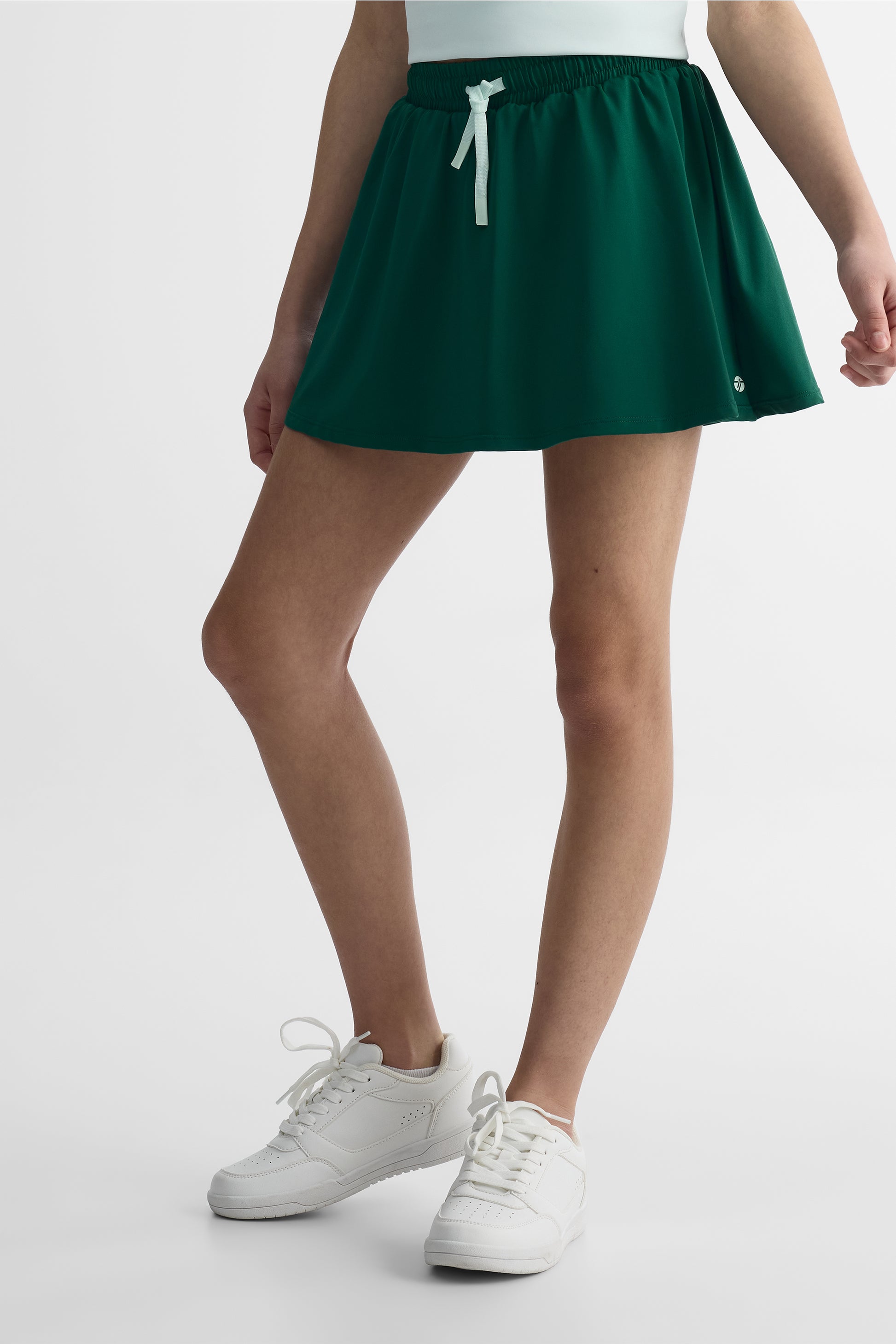 Chandail cropped manches courtes - Ado fille && VERT