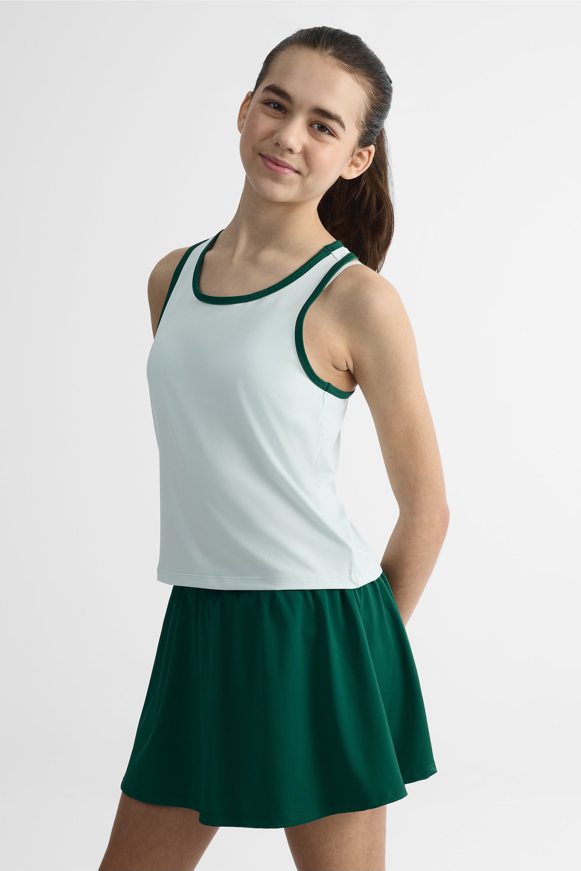 Camisole respirante col rond - Ado fille && MENTHE