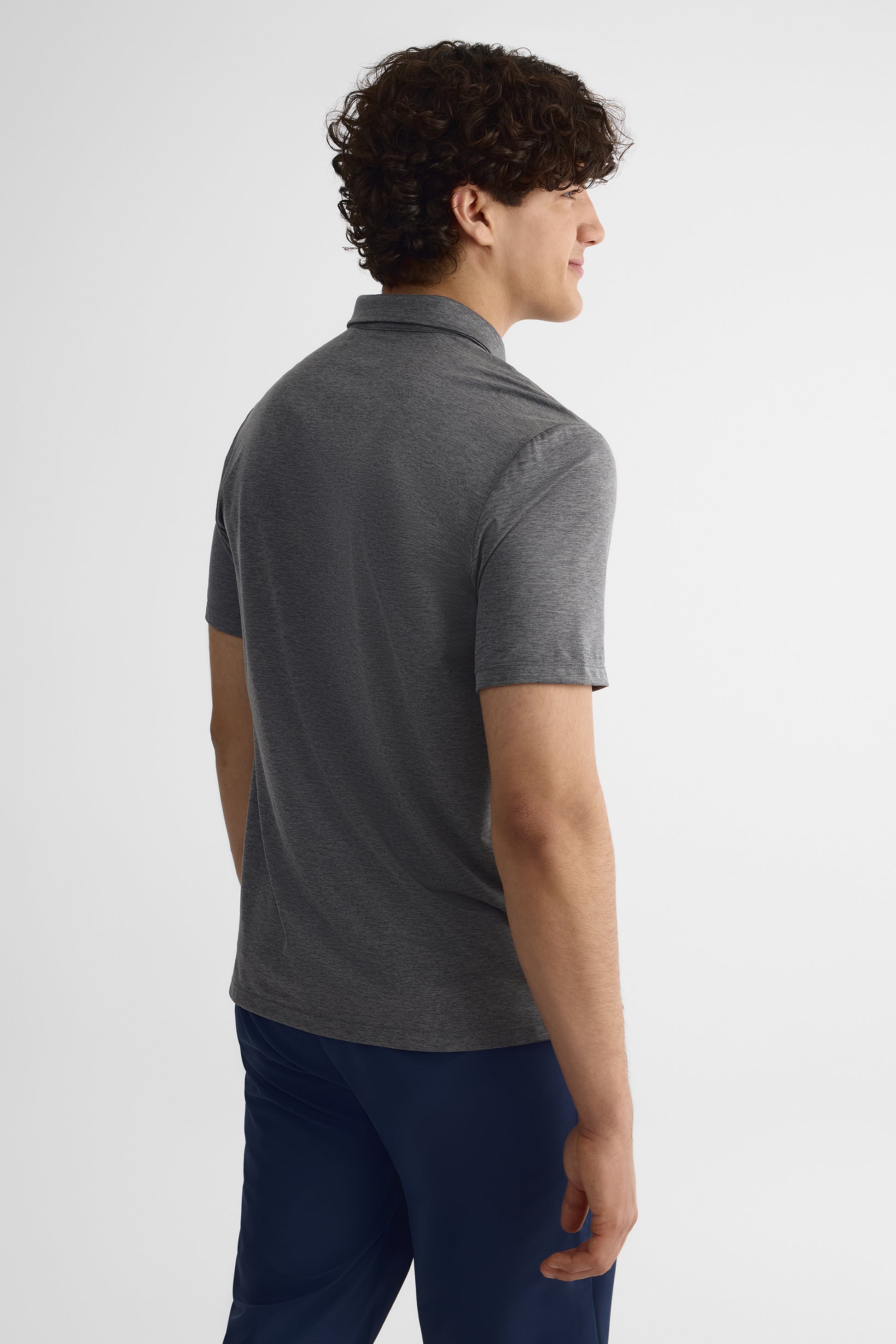 Polo classique à manches courtes - Homme && GRIS MIXTE