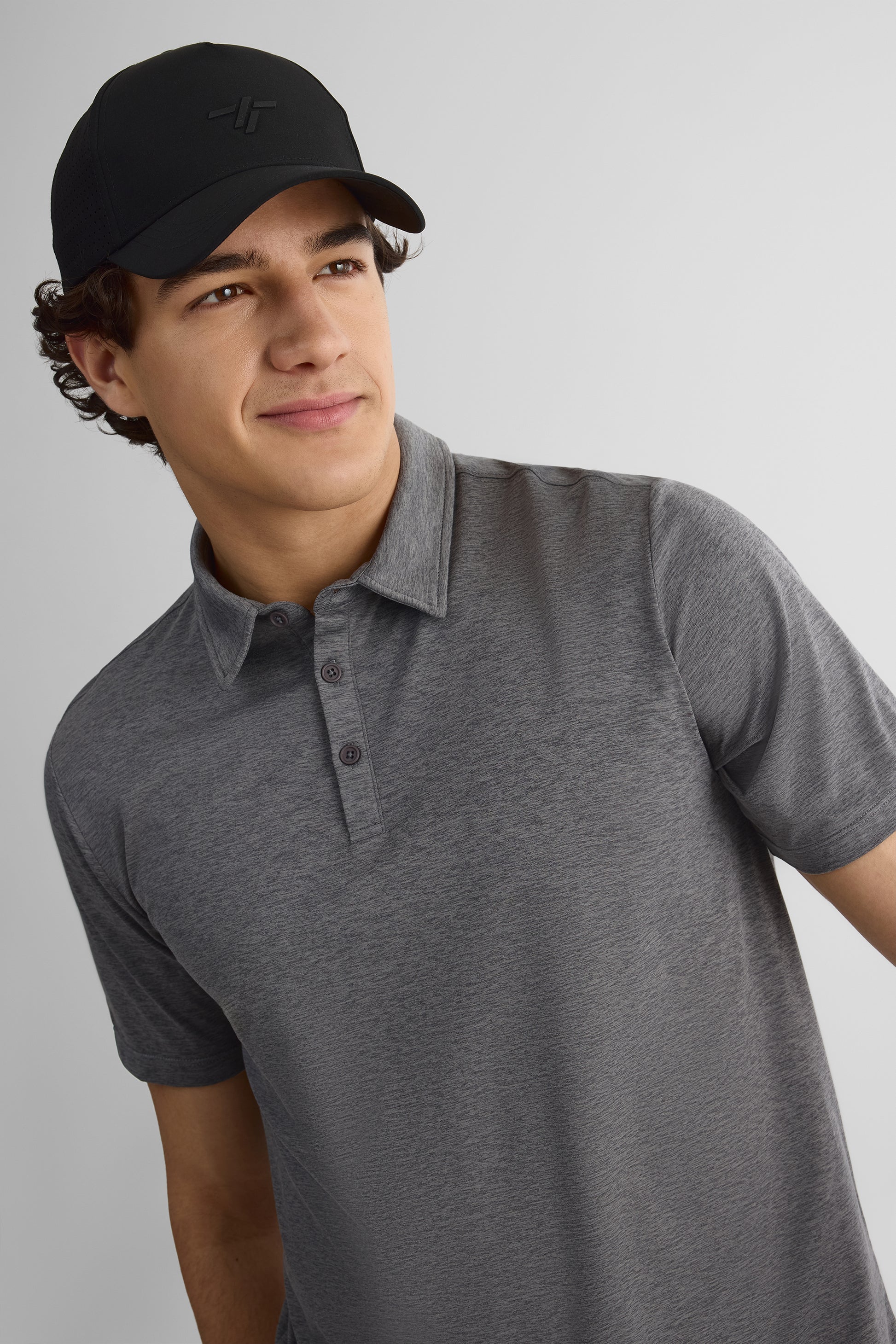Polo classique à manches courtes - Homme && GRIS MIXTE