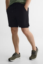 Short 2 en 1 avec cuissard intégré - Homme && NOIR