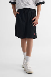 Short élastique à cordon - Ado garçon && NOIR