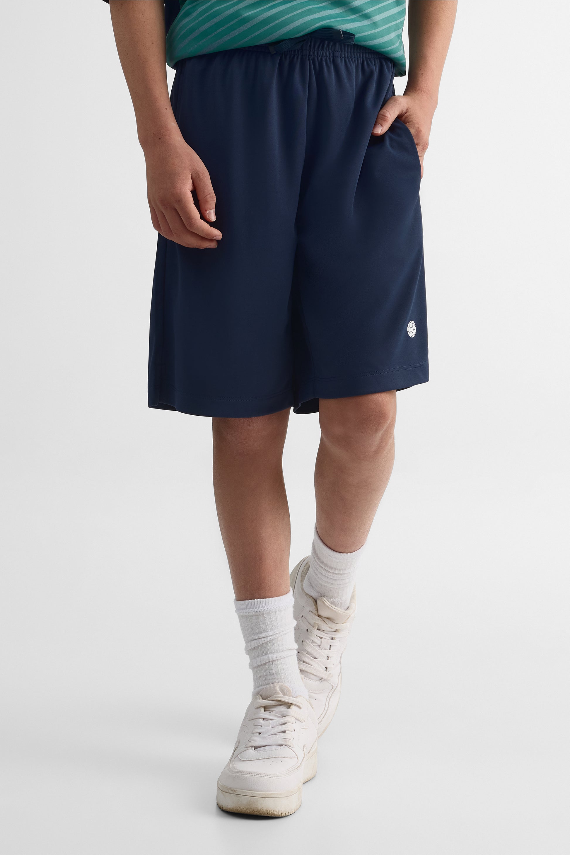 Short élastique à cordon - Ado garçon && INDIGO