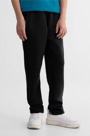 Pantalon slim fit élastique - Ado garçon && NOIR