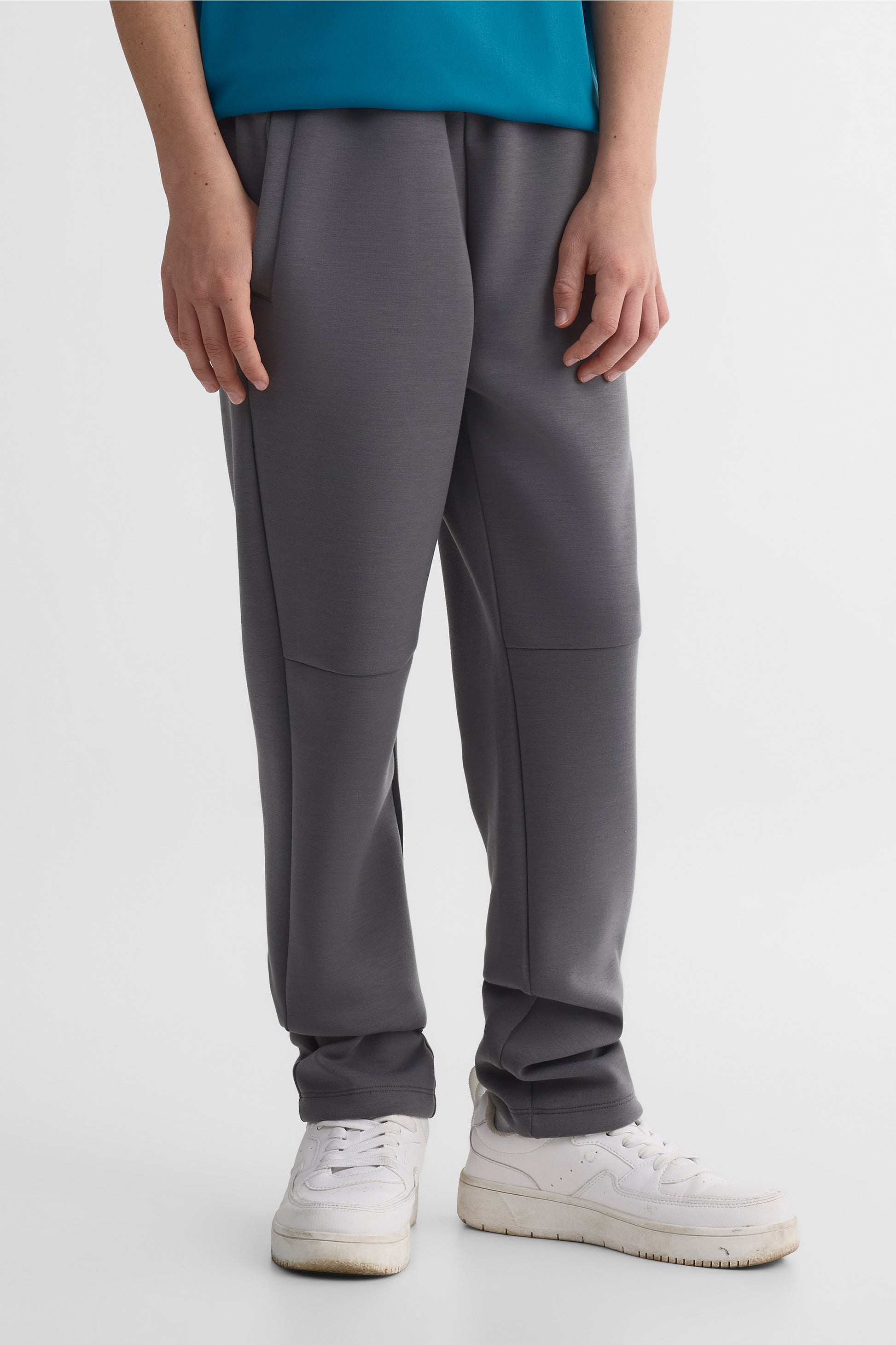 Pantalon slim fit élastique - Ado garçon && GRIS