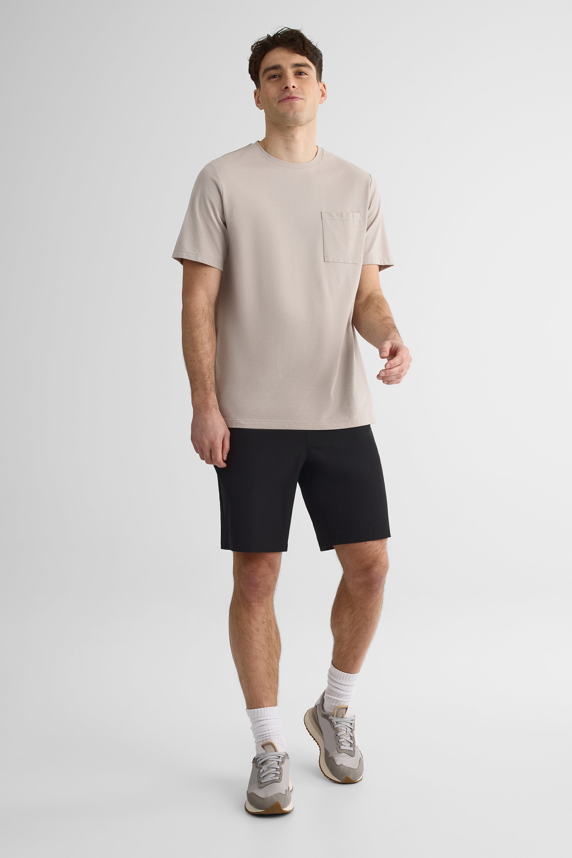 Short élastique à la taille - Homme && NOIR