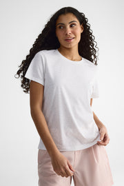 Chandail à manches courtes col rond - Femme && BLANC MULTI
