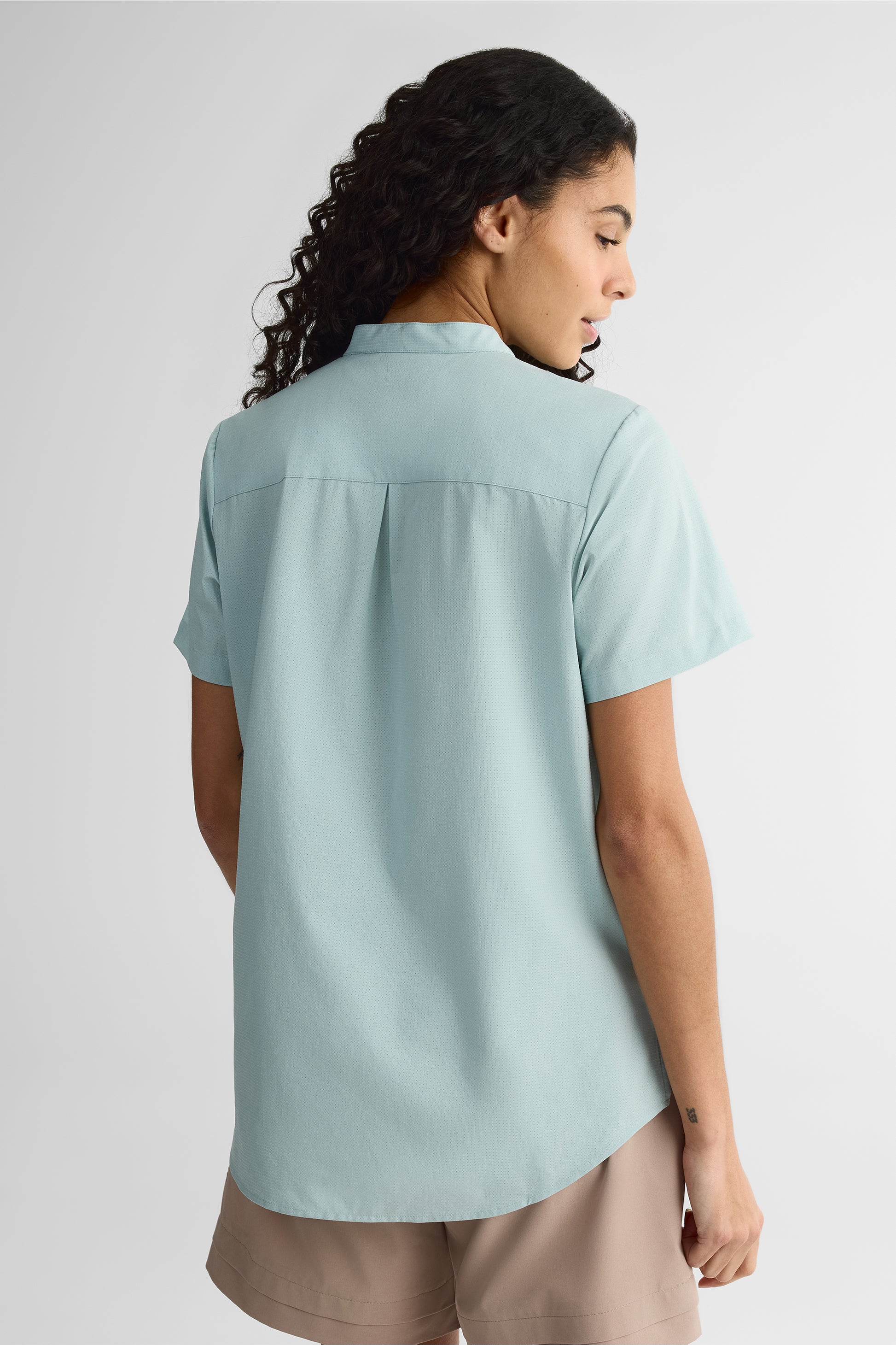 Chemise à manches courtes - Femme && AQUA