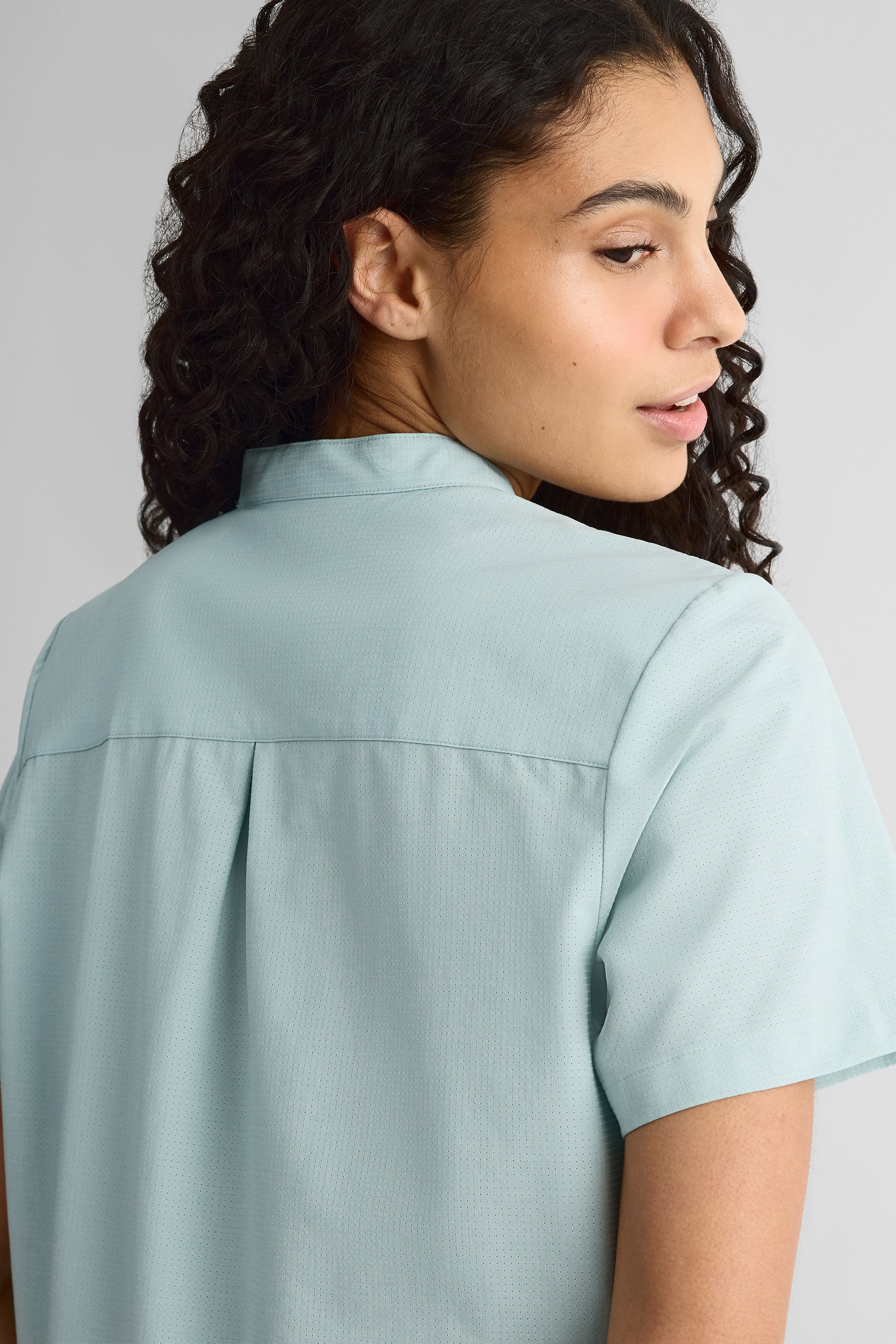 Chemise à manches courtes - Femme && AQUA