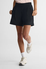 Short bande de taille élastique - Femme && NOIR