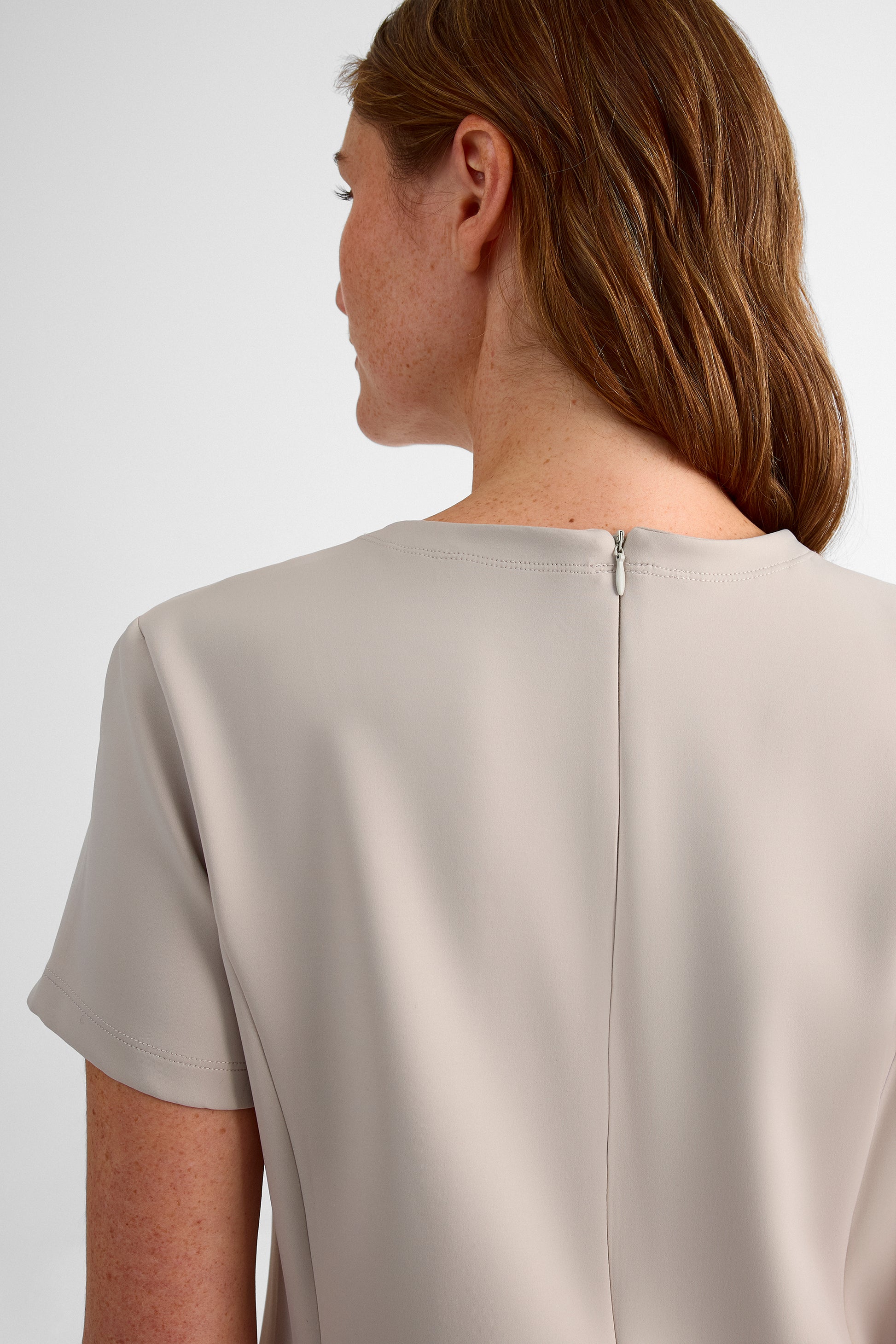 Robe manches courtes - Femme && BEIGE