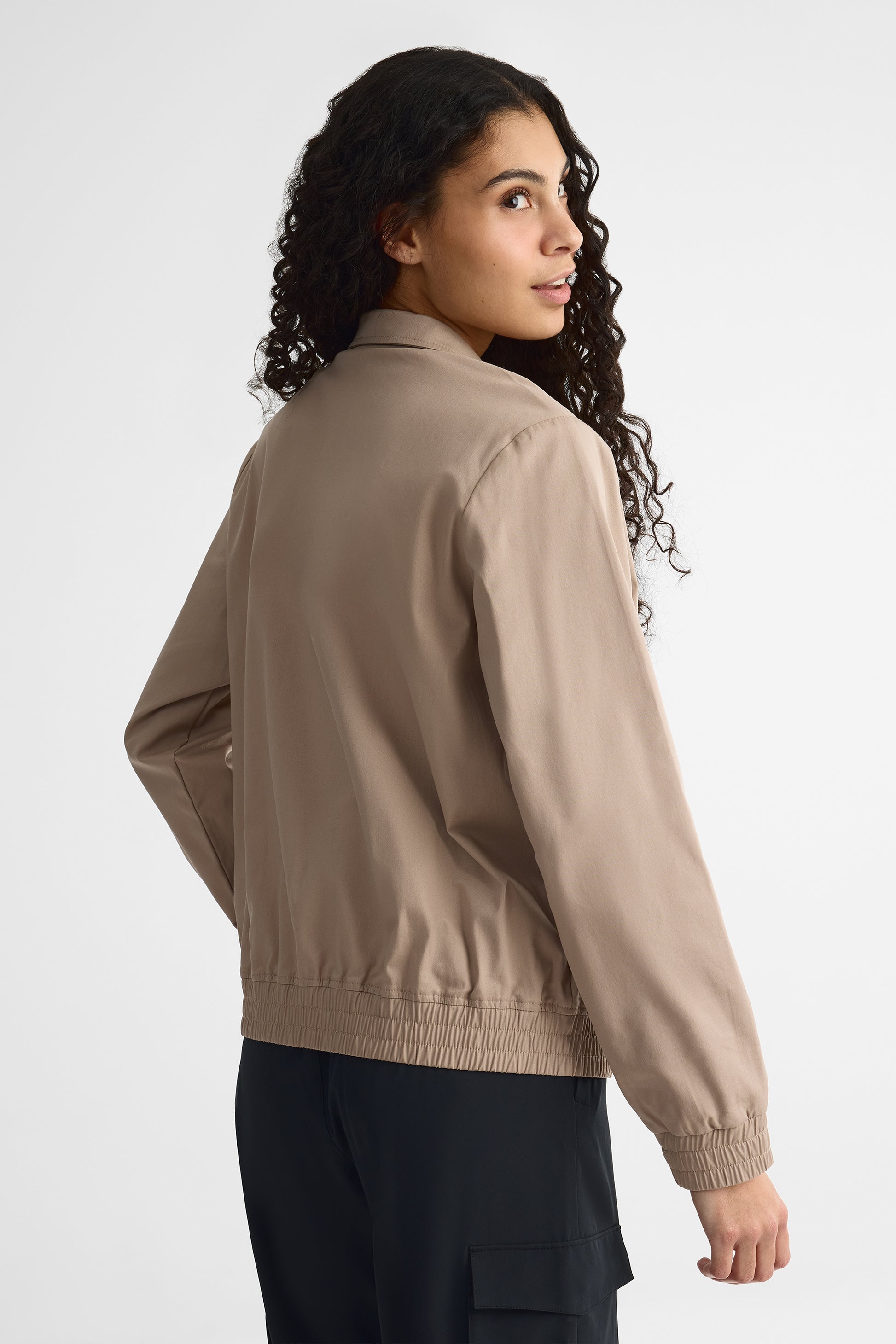 Veste bomber à poches - Femme && BRUN