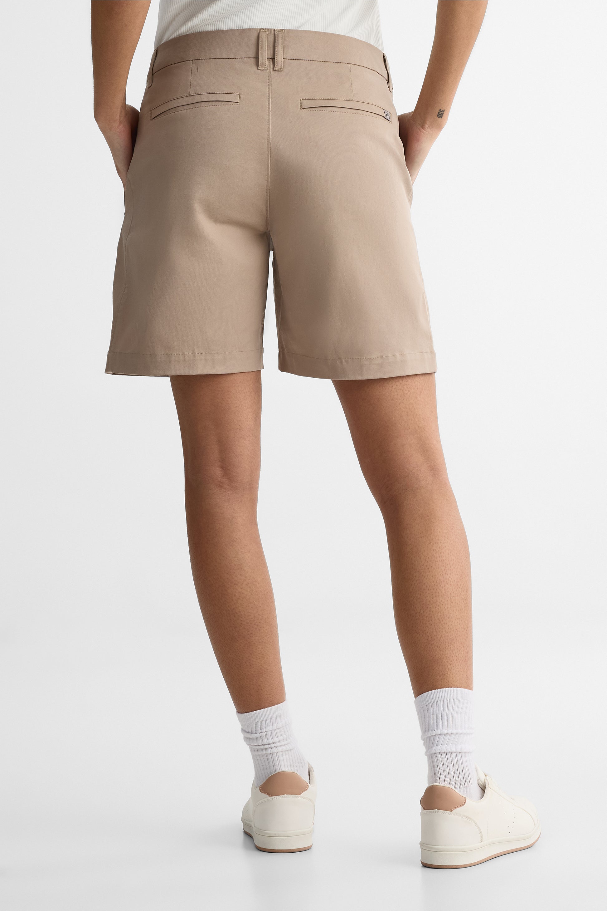 Short poches latérales - Femme && BRUN