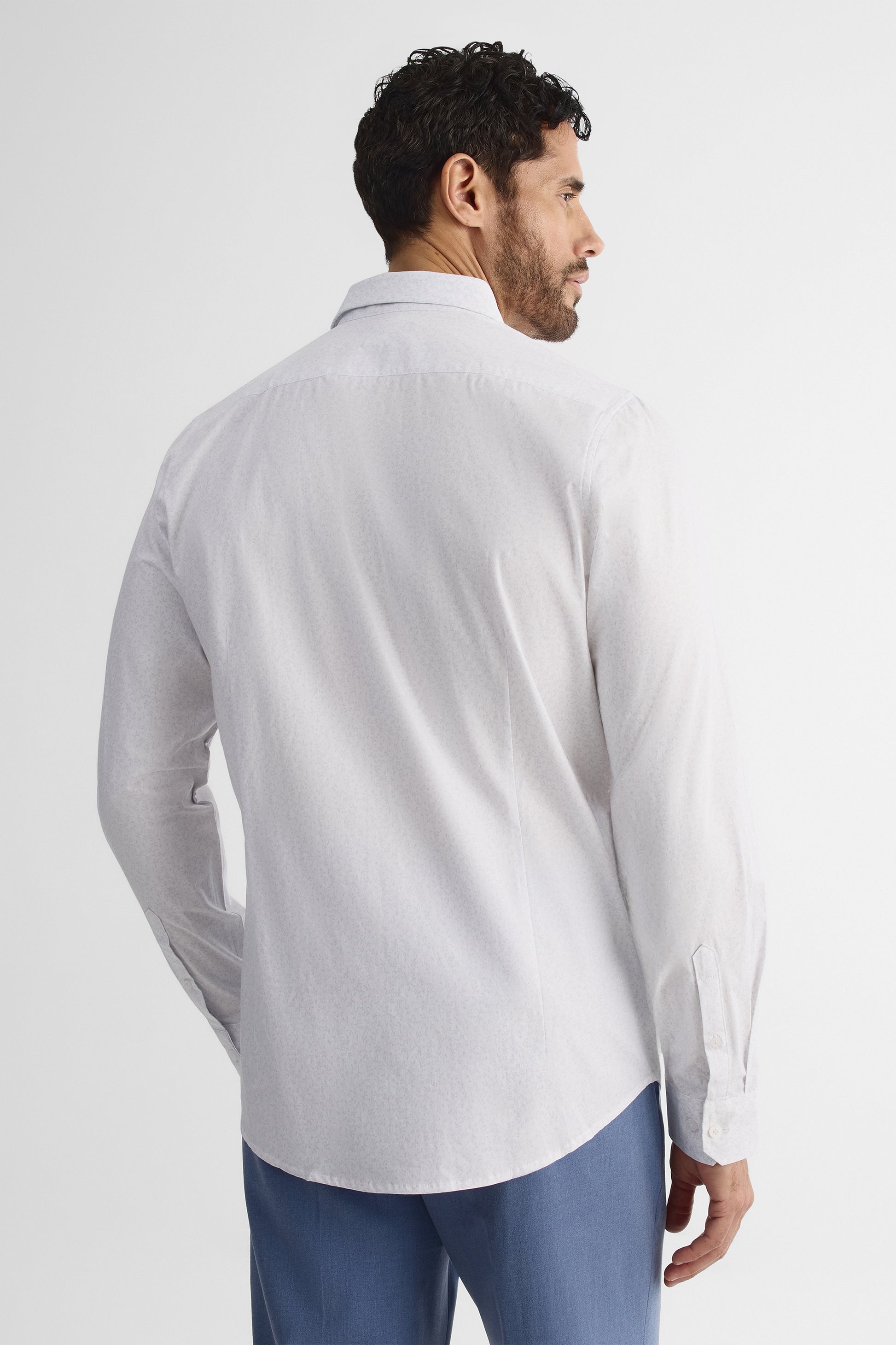 Chemise à manches longues - Homme && BLEU MULTI