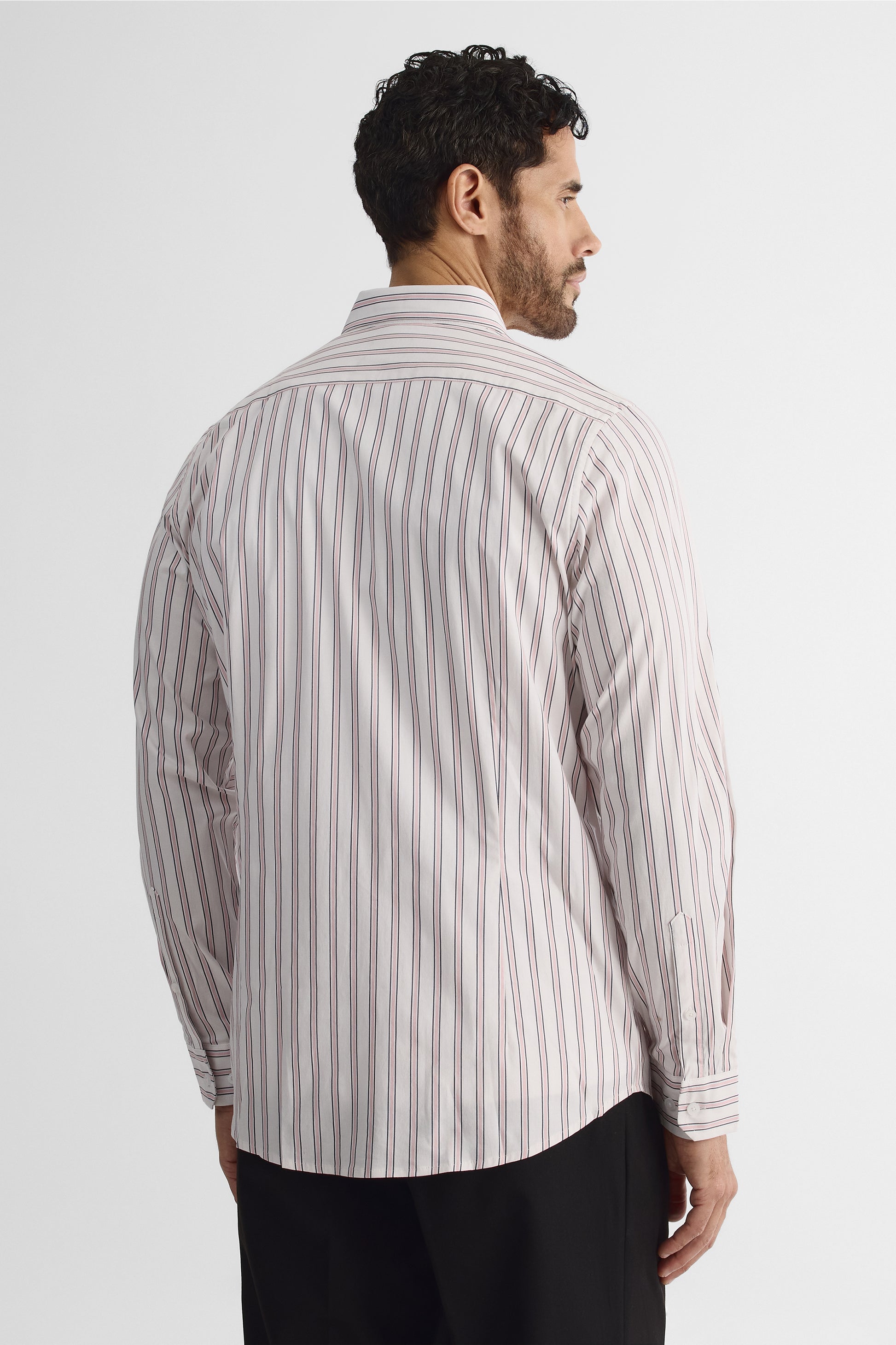 Chemise à manches longues - Homme && LILAS MULTI