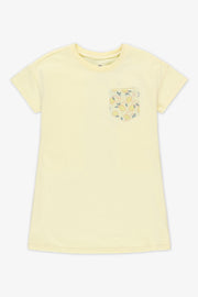 Robe manches courtes - Enfant fille && JAUNE