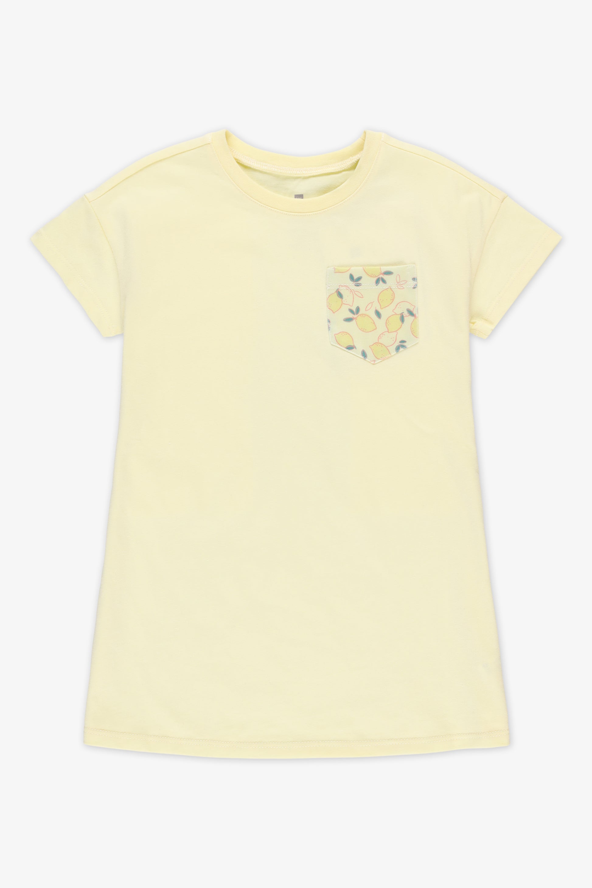 Robe manches courtes - Enfant fille && JAUNE