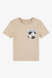 T-shirt à manches courtes - Enfant garçon && BEIGE