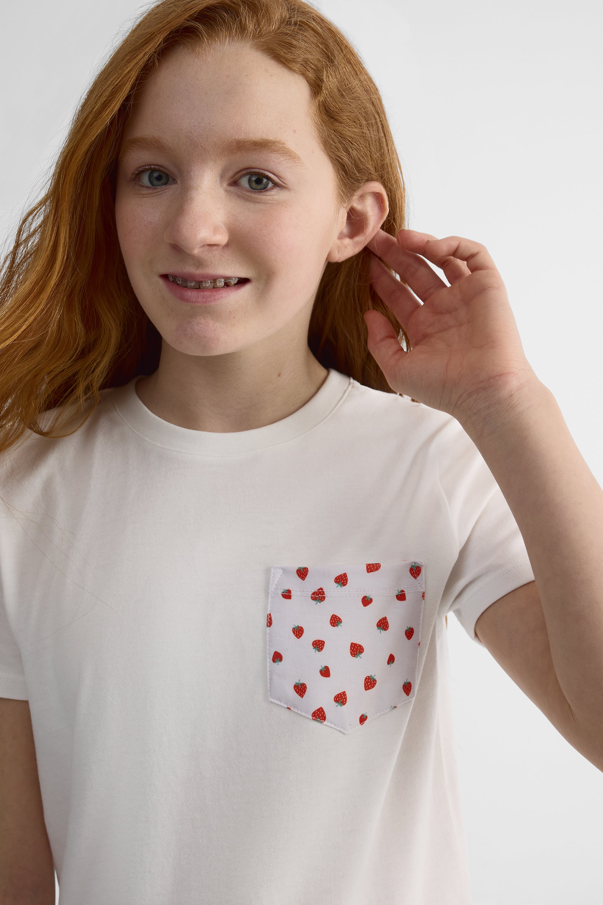 T-shirt à manches courtes - Ado fille && BLANC CASSÉ