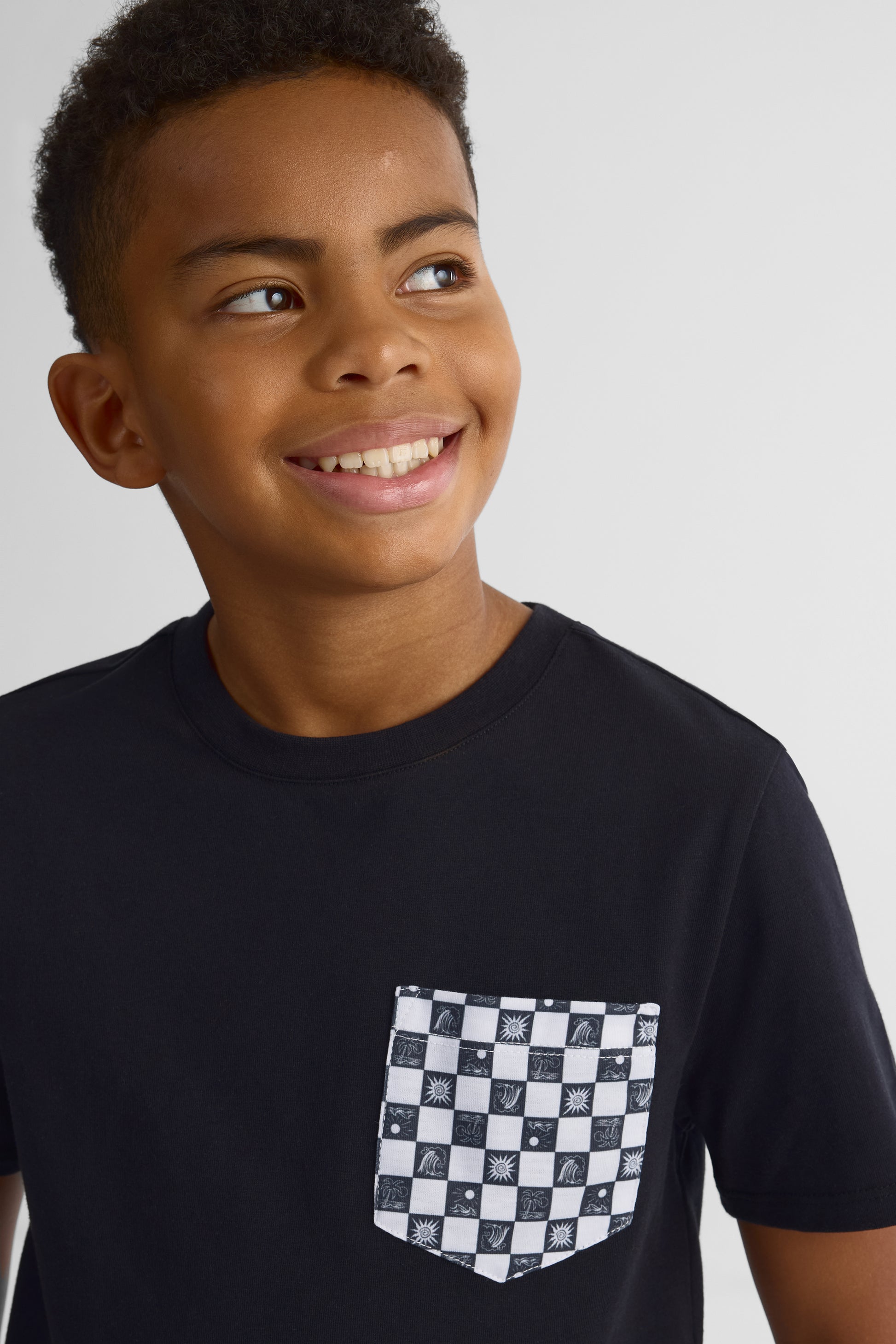 Chandail à manches courtes - Ado garçon && NOIR