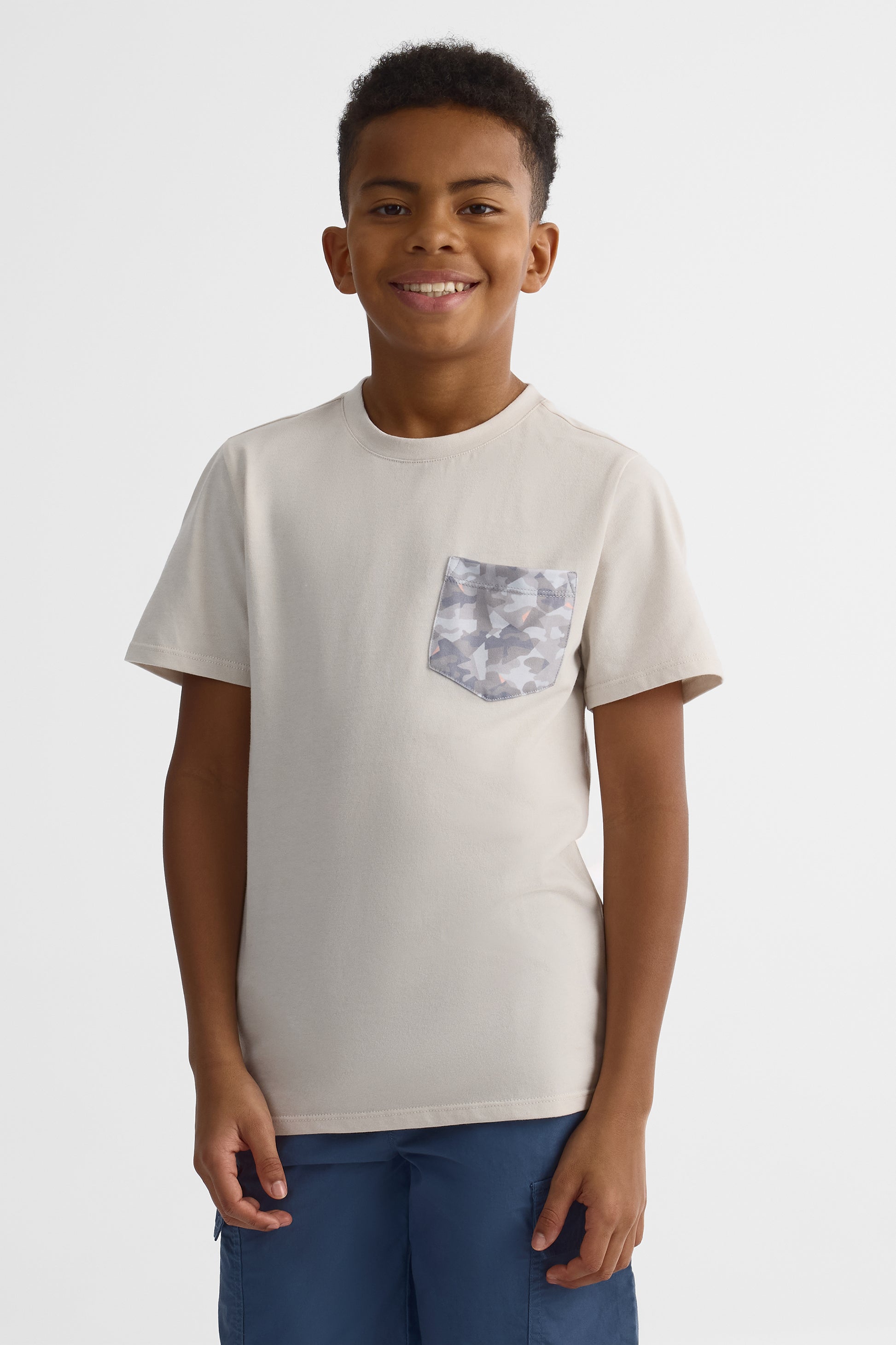 Chandail à manches courtes - Ado garçon && BEIGE