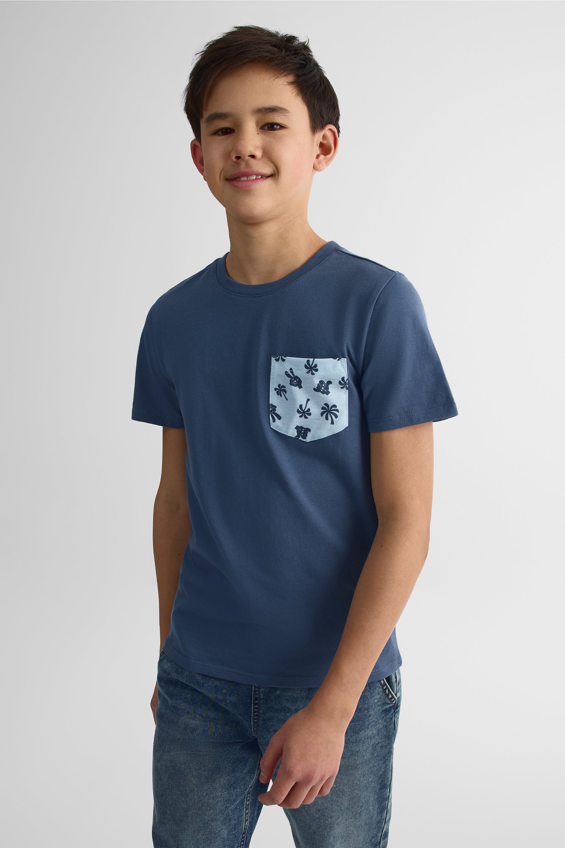 Chandail à manches courtes - Ado garçon && MARIN