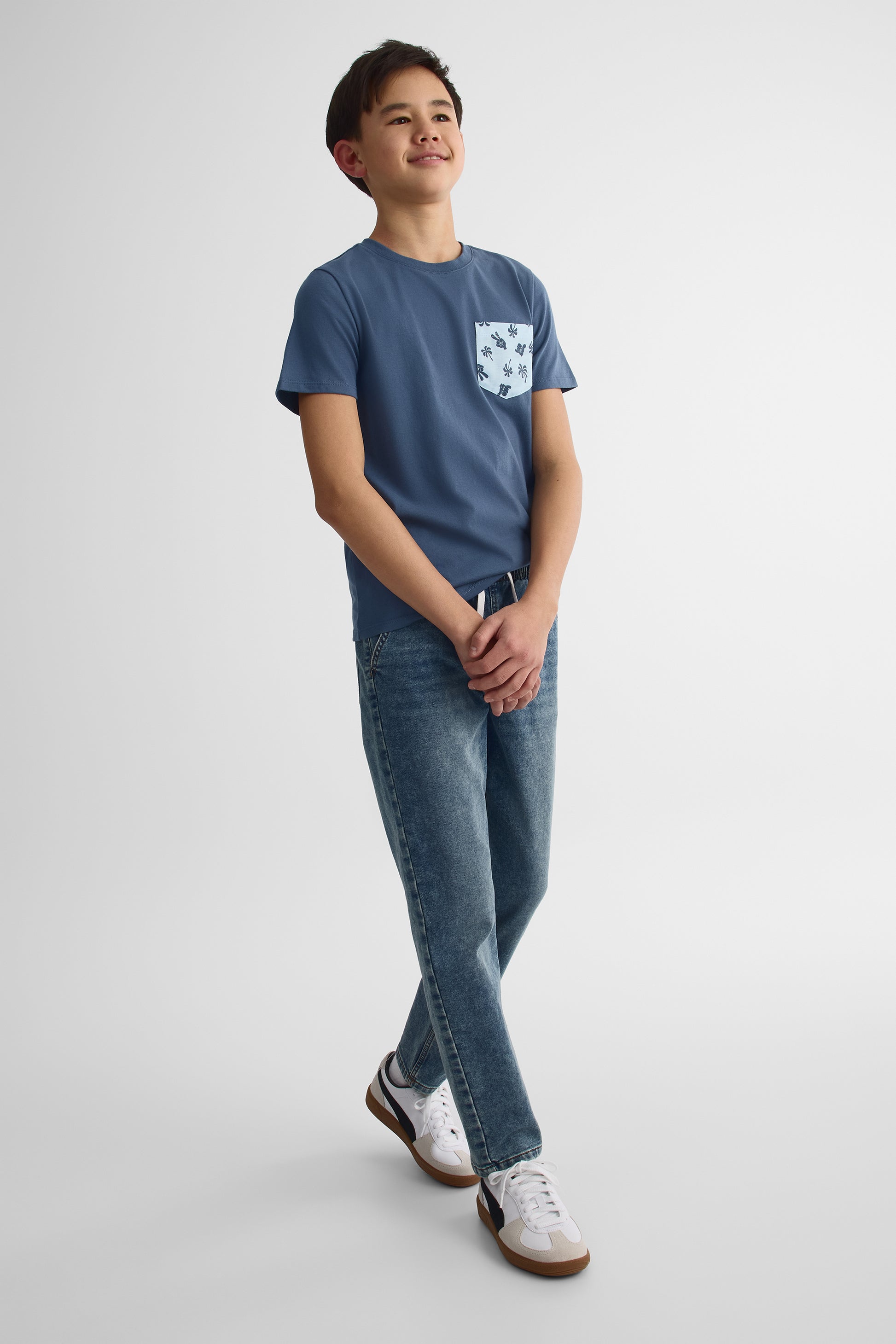 Chandail à manches courtes - Ado garçon && MARIN