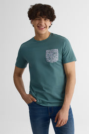 Chandail col rond coupe droite - Homme && VERT